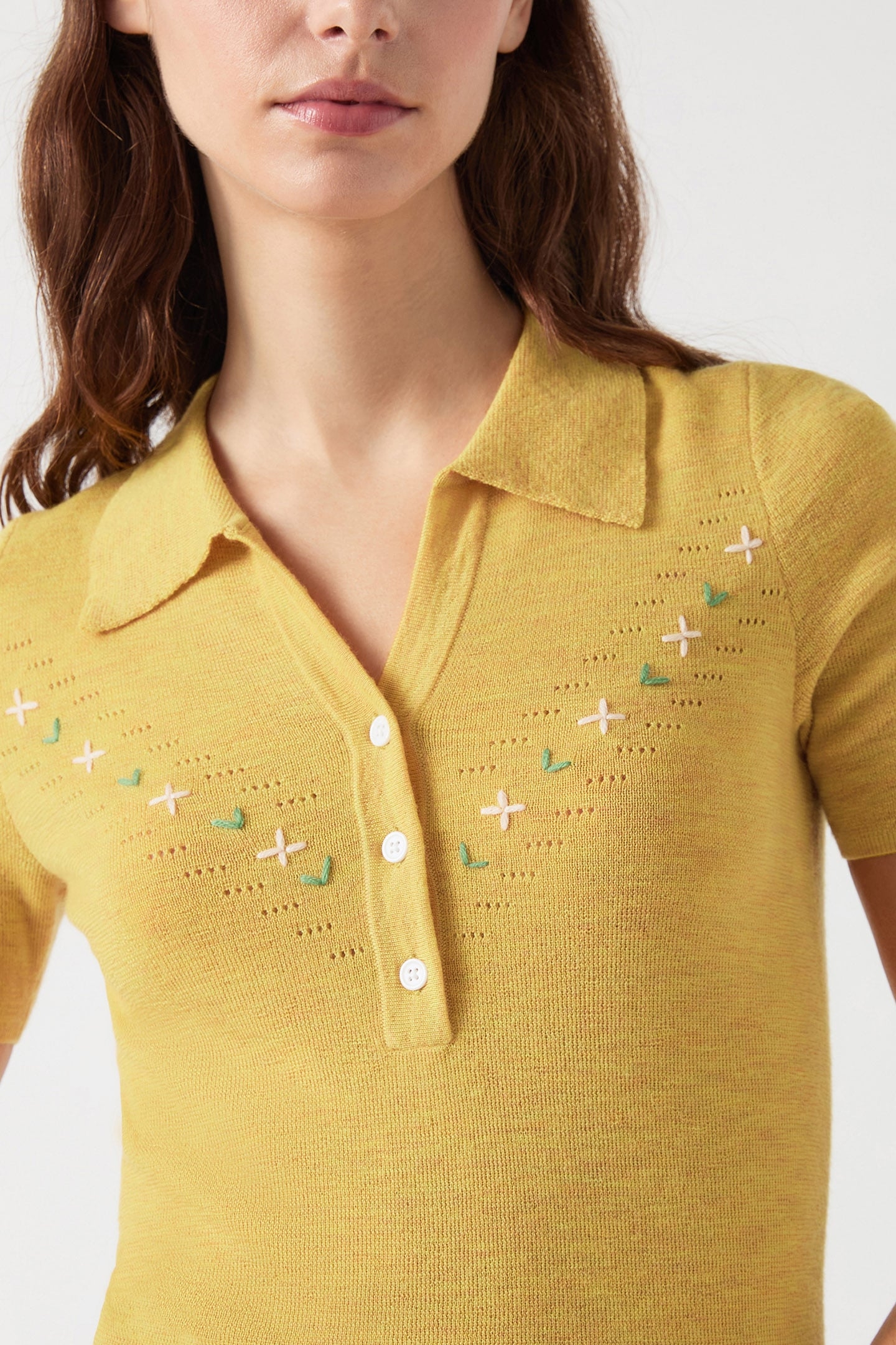 TK FIONA FLORAL KNIT TOP YELLOW 4