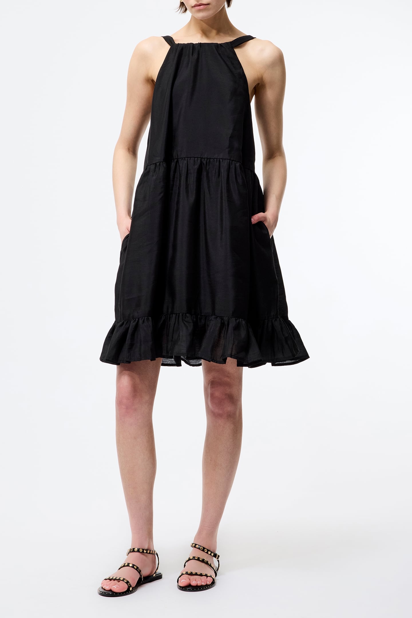 HOLLAND TIERED DRESSS BLACK 3