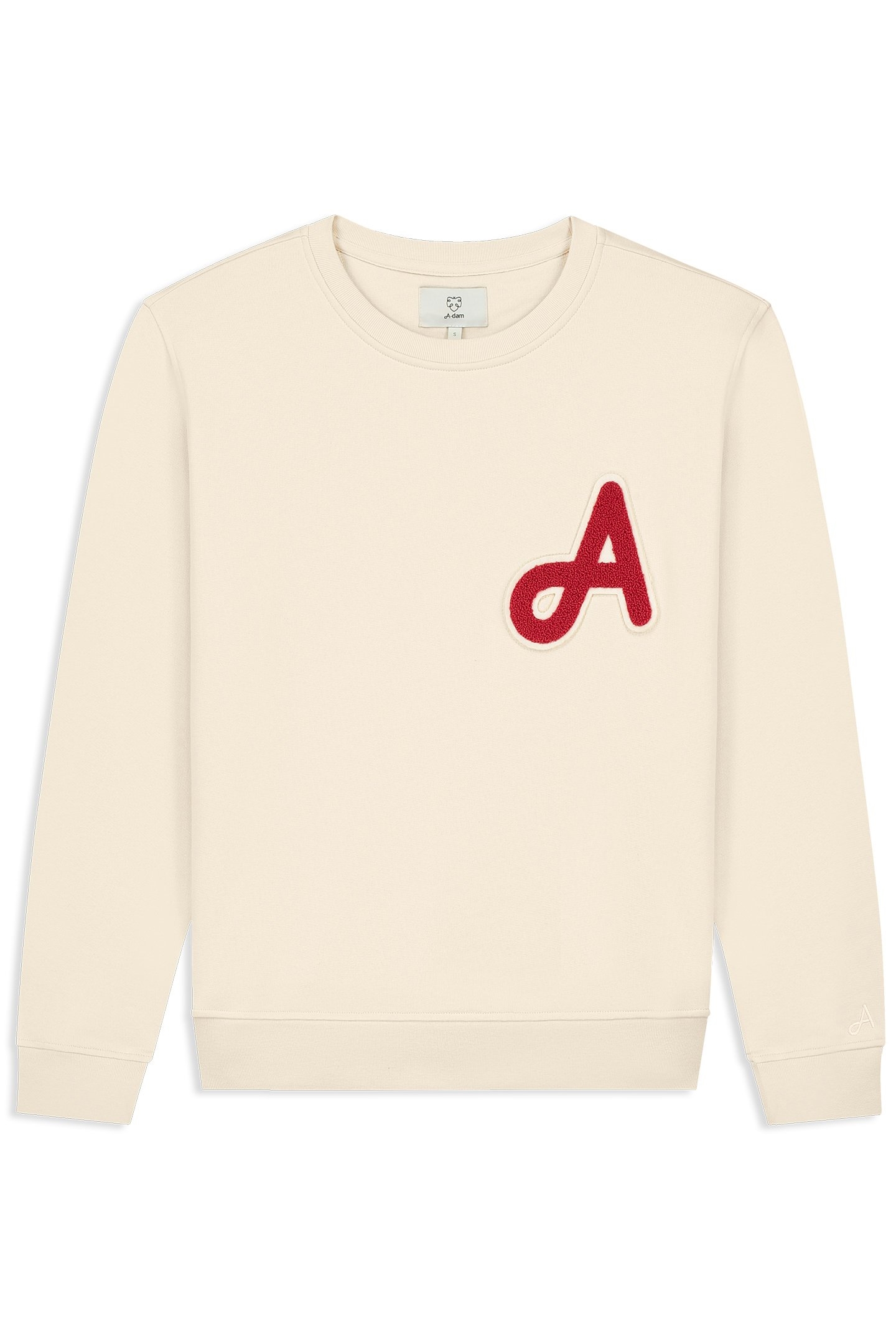SWEATSHIRT RED ADAM PATCH WHITECAP GRAY 3