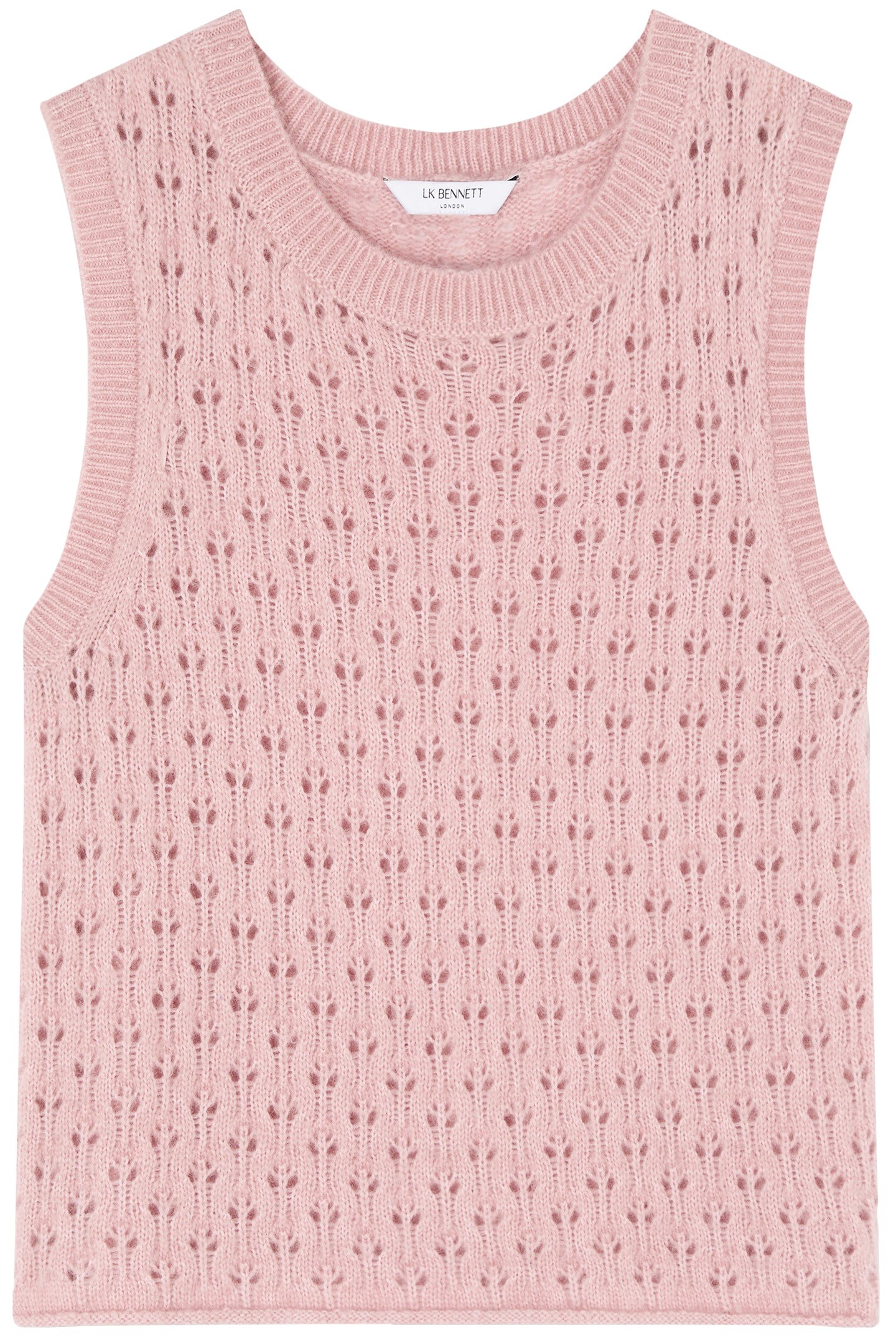 TK GAIA FLUFFY KNIT VEST LIGHT PINK 4