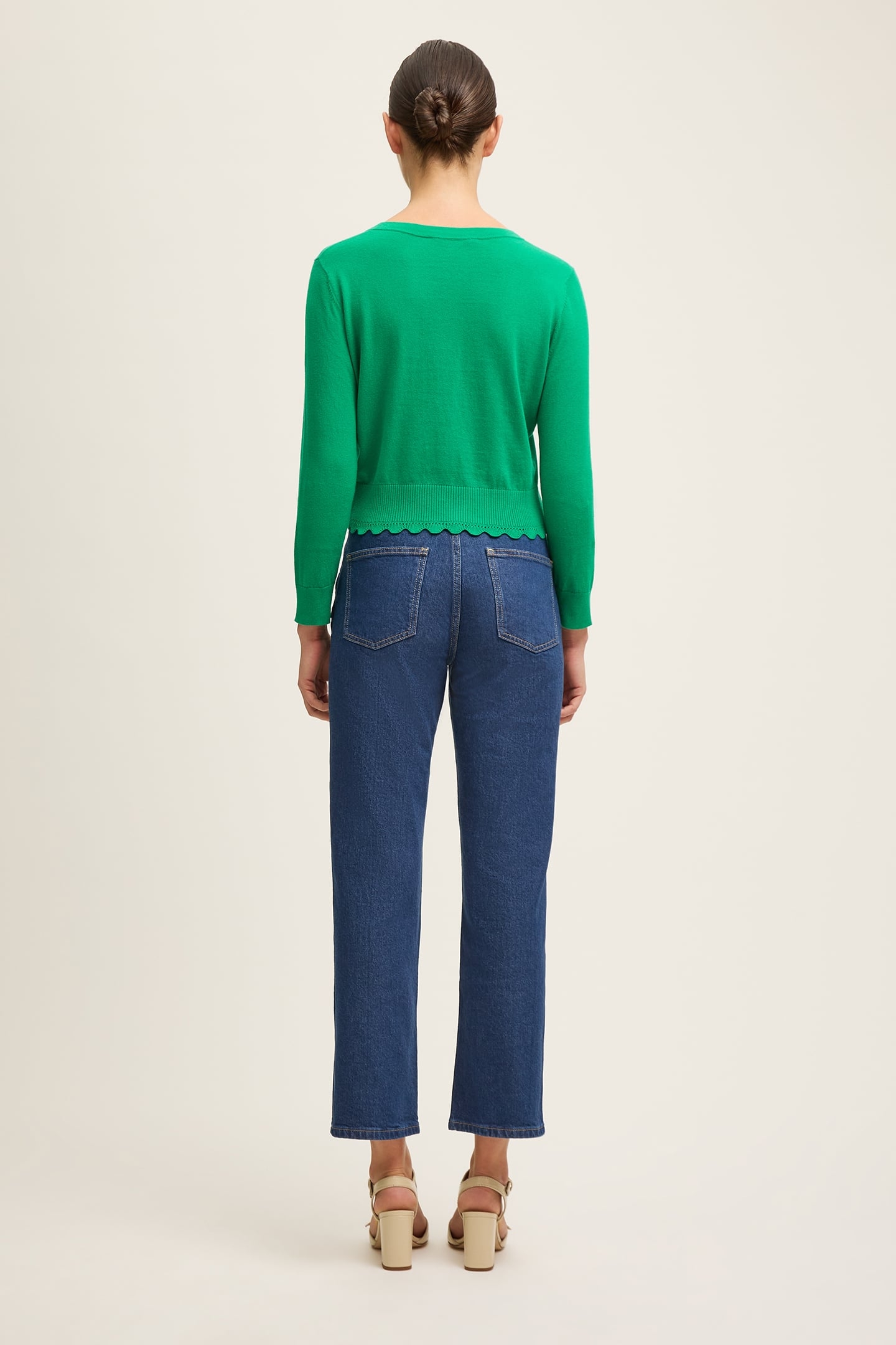 CD VANESSA CREW CARDIGAN BRIGHT GREEN 3