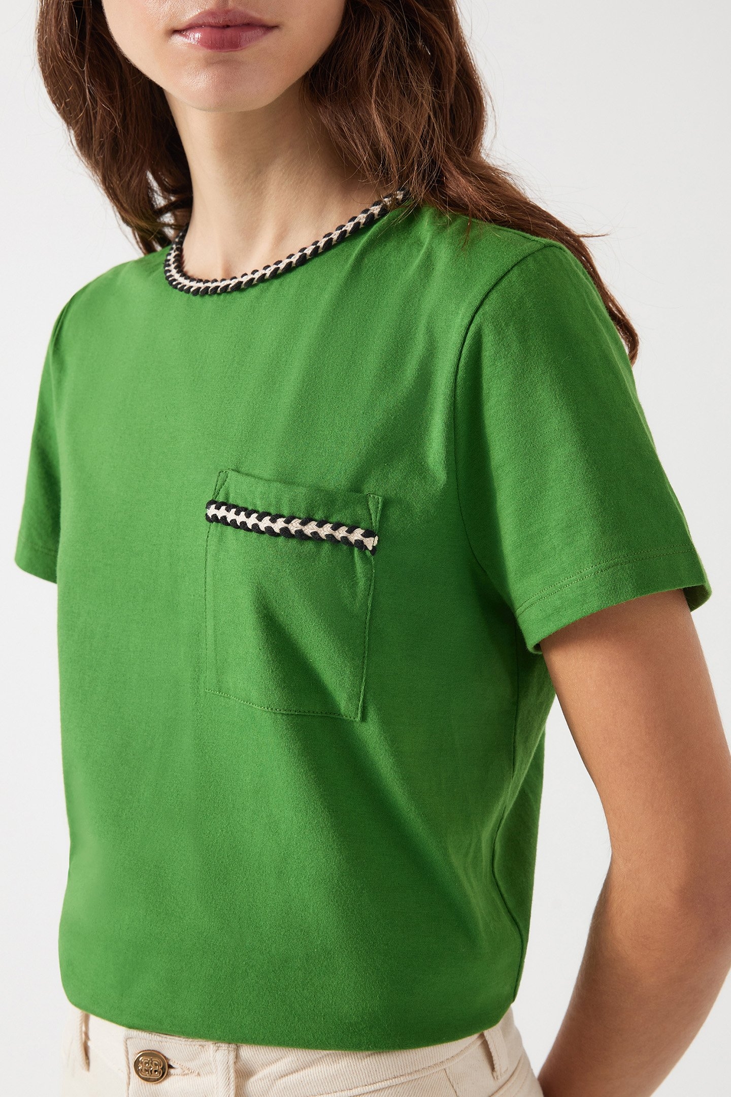 TJ VITA TAPE TRIM T-SHIRT GREEN 4