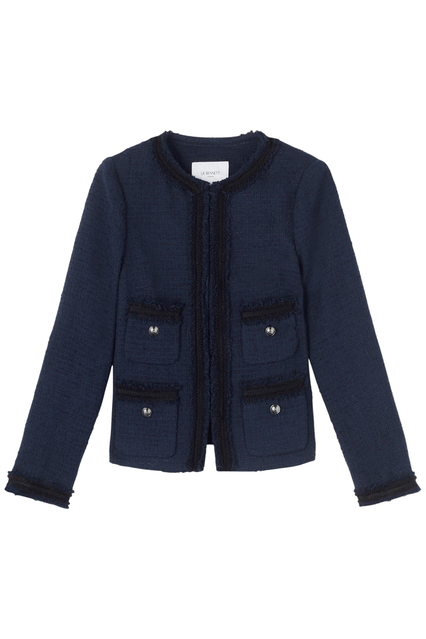 JK CHARLEE - BOUCLE TRIM NAVY 4