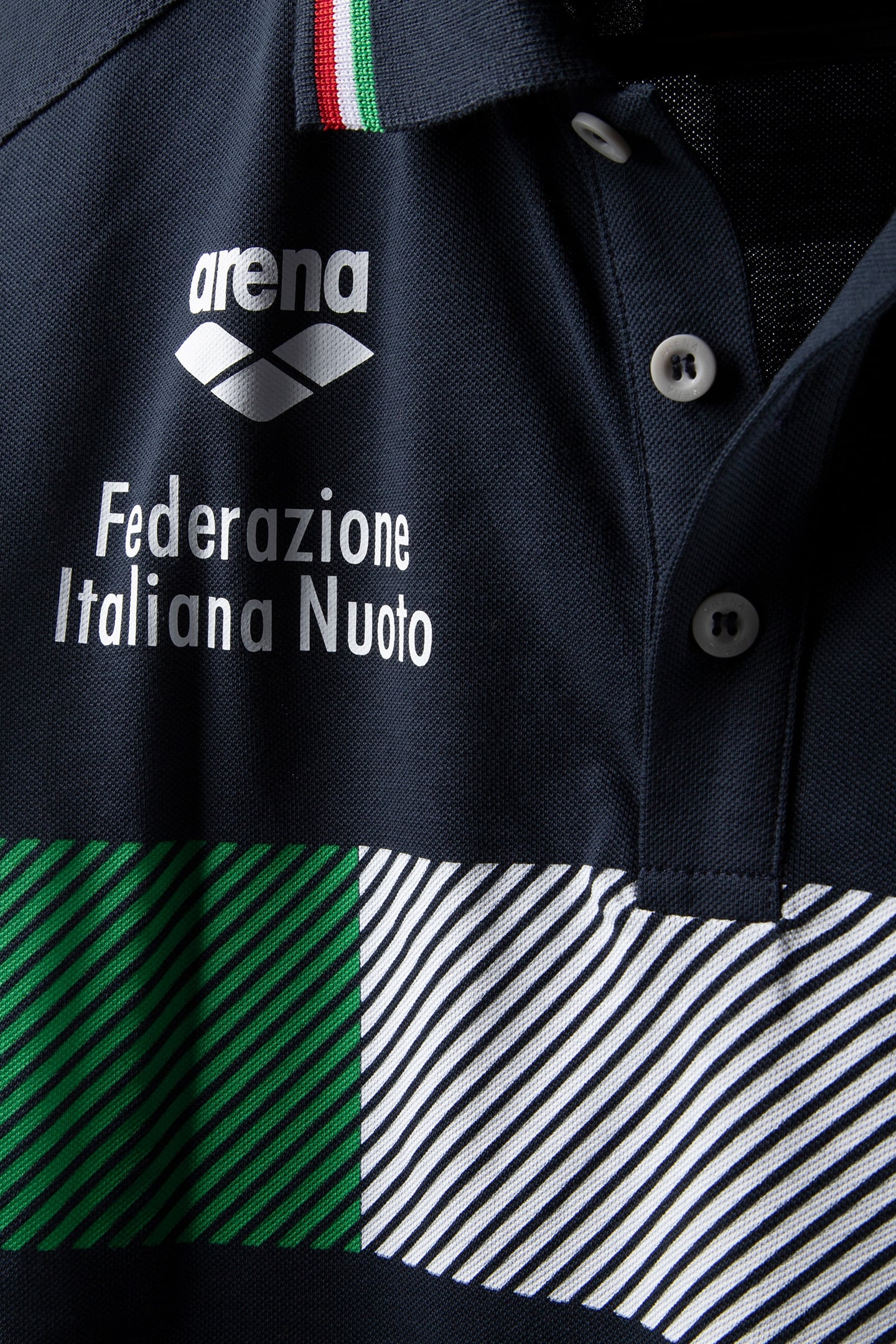 UNISEX FIN POLOSHIRT SOLID NAVY LEN 4