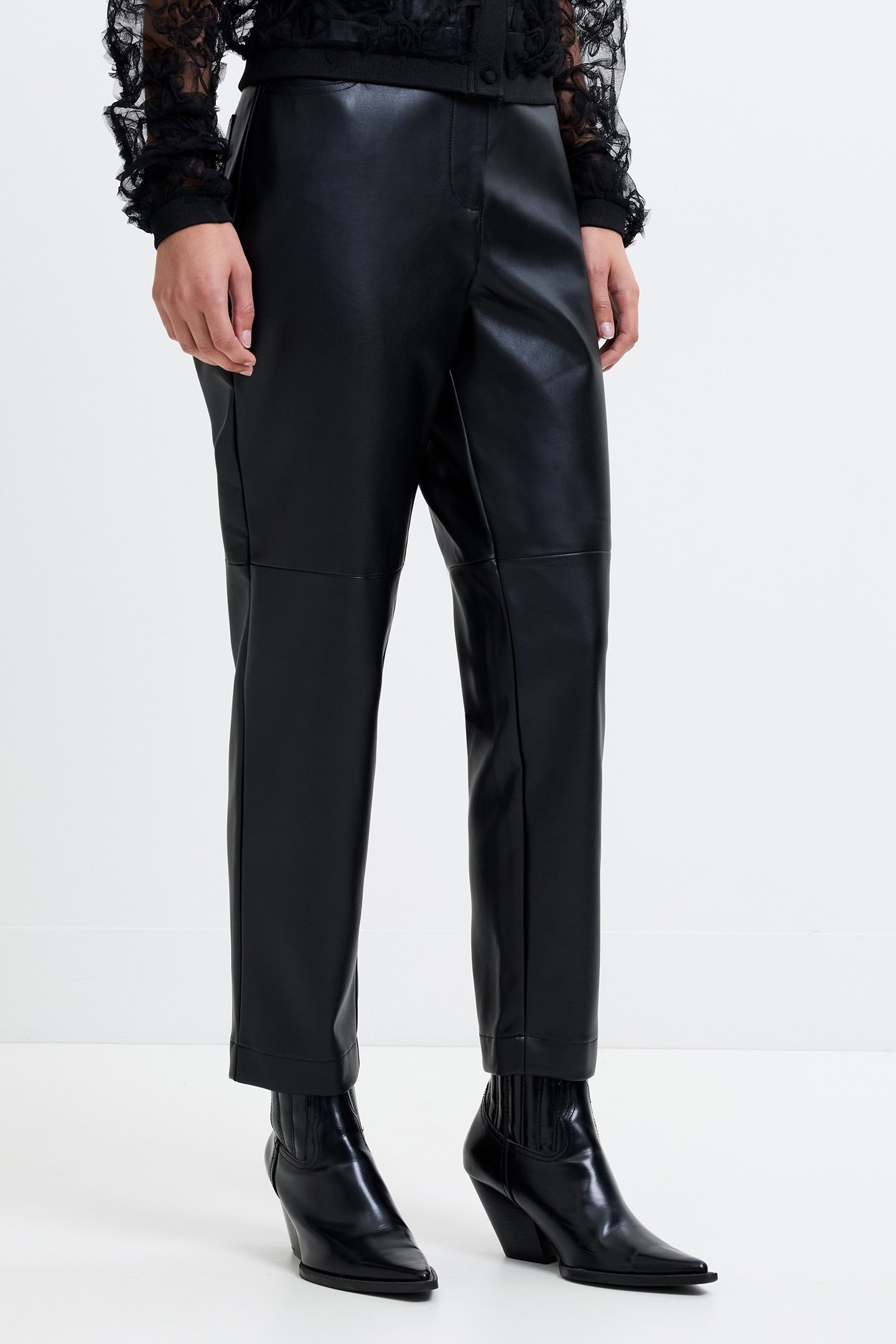 PU TROUSERS BLACK 5