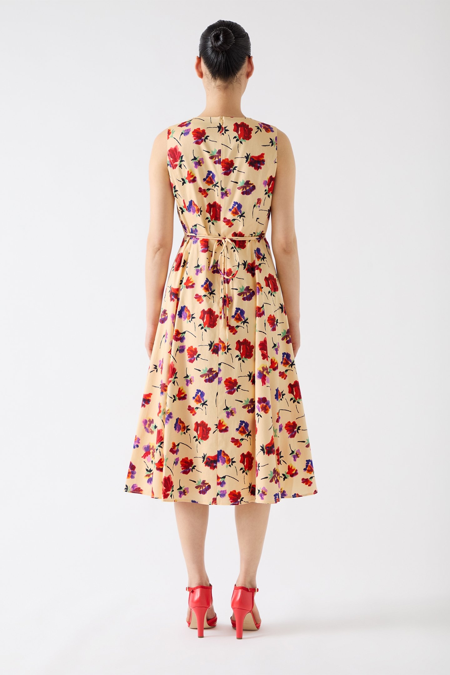 DR GAIA IKAT COTTON DRESS CREAM 2