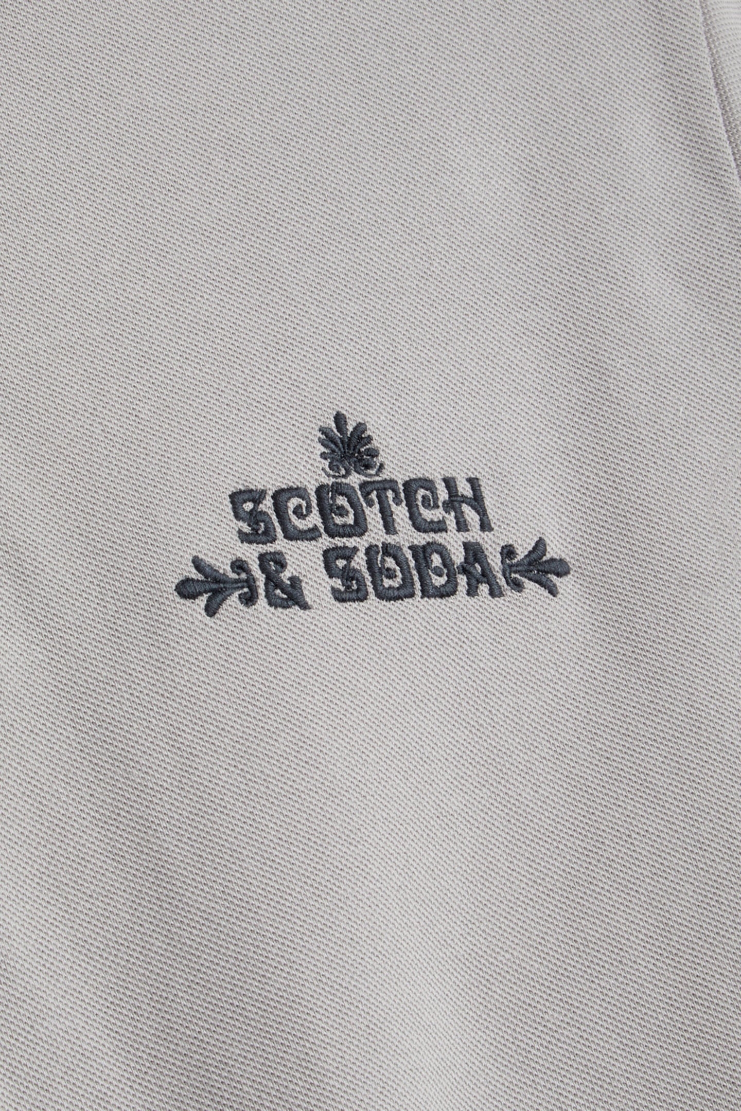 PIQUE SS POLO GREY/PURPLE 3