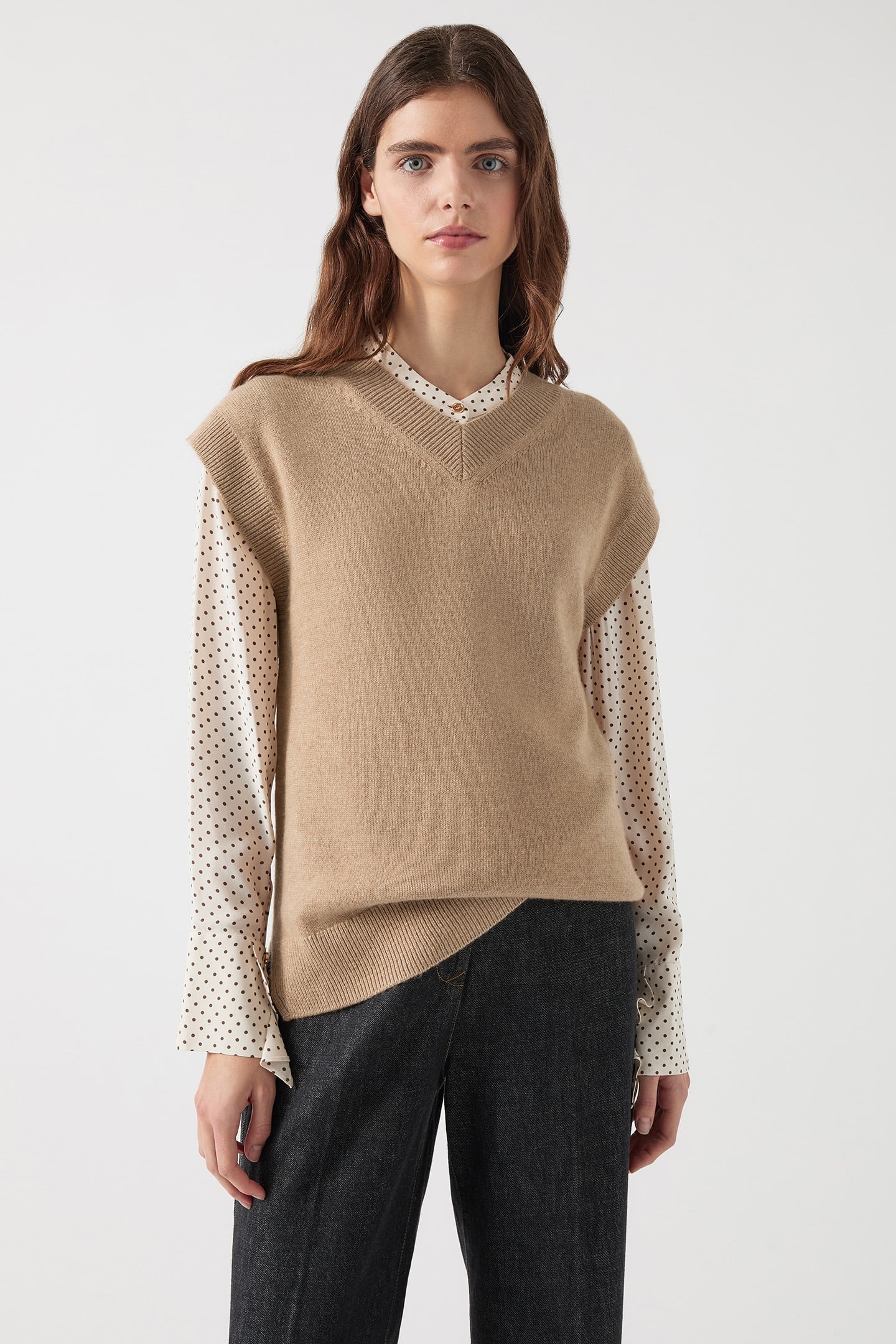 TK NILA V-NECK KNIT TANK CINNAMON 1