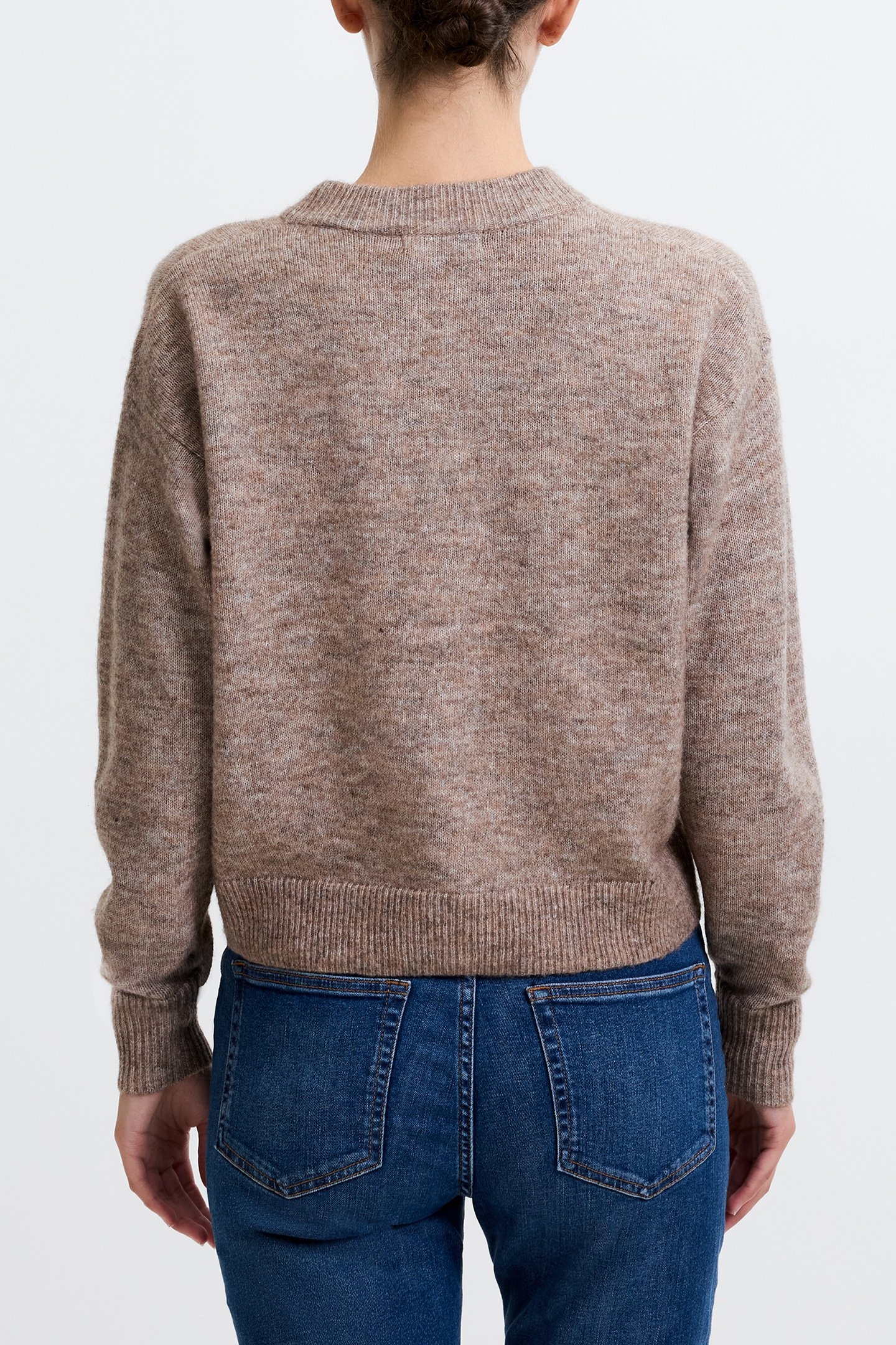 KEZIA L/S CARDIGAN TAUPE MEL 2