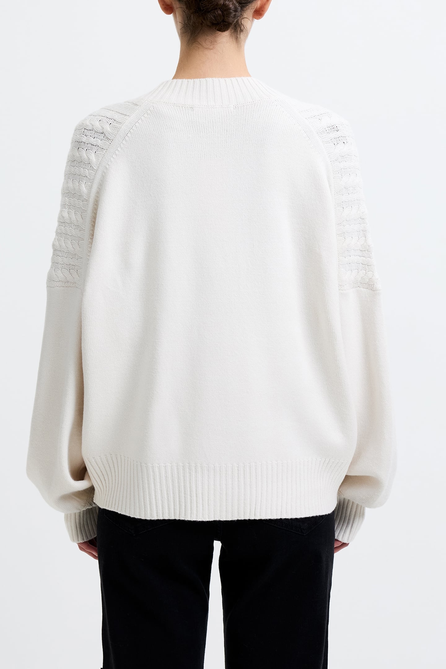 BABYSOFT CABLE KNIT CARDIGAN CLASSIC CREAM 2