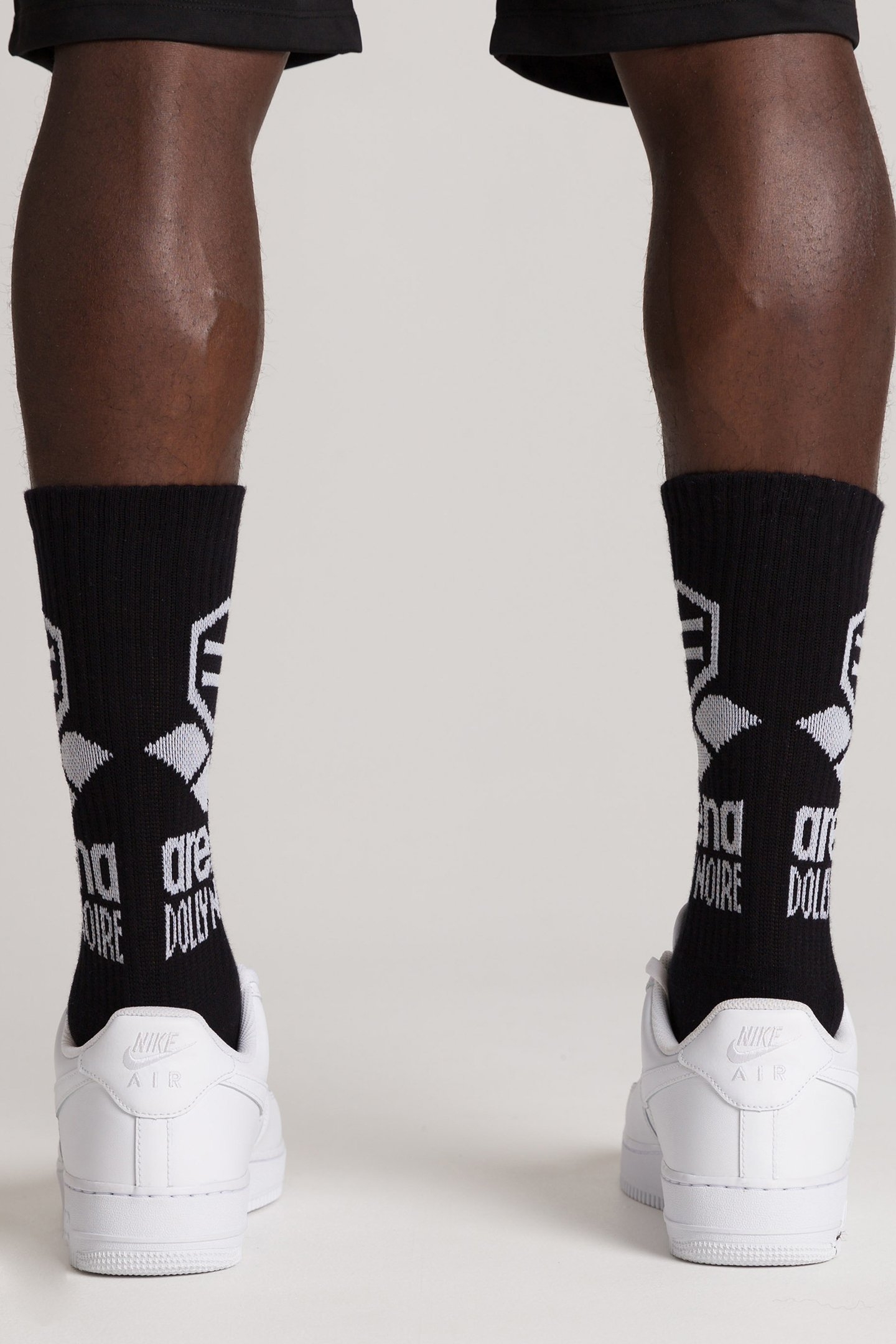 ARENA/DOLLY NOIRE SOCKS BLACK-WHITE 1