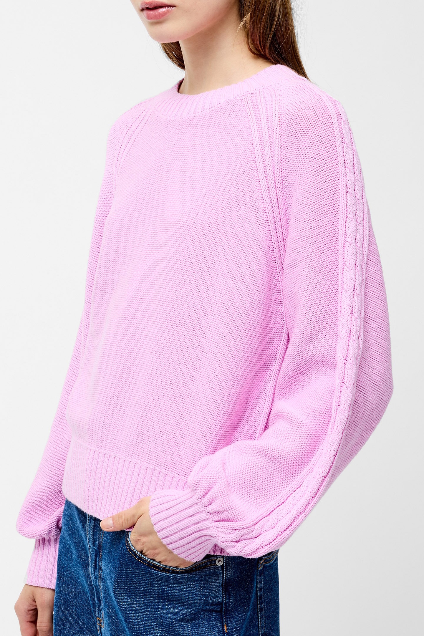 LILY CABLE SLV JUMPER BUBBLEGUM PINK 3