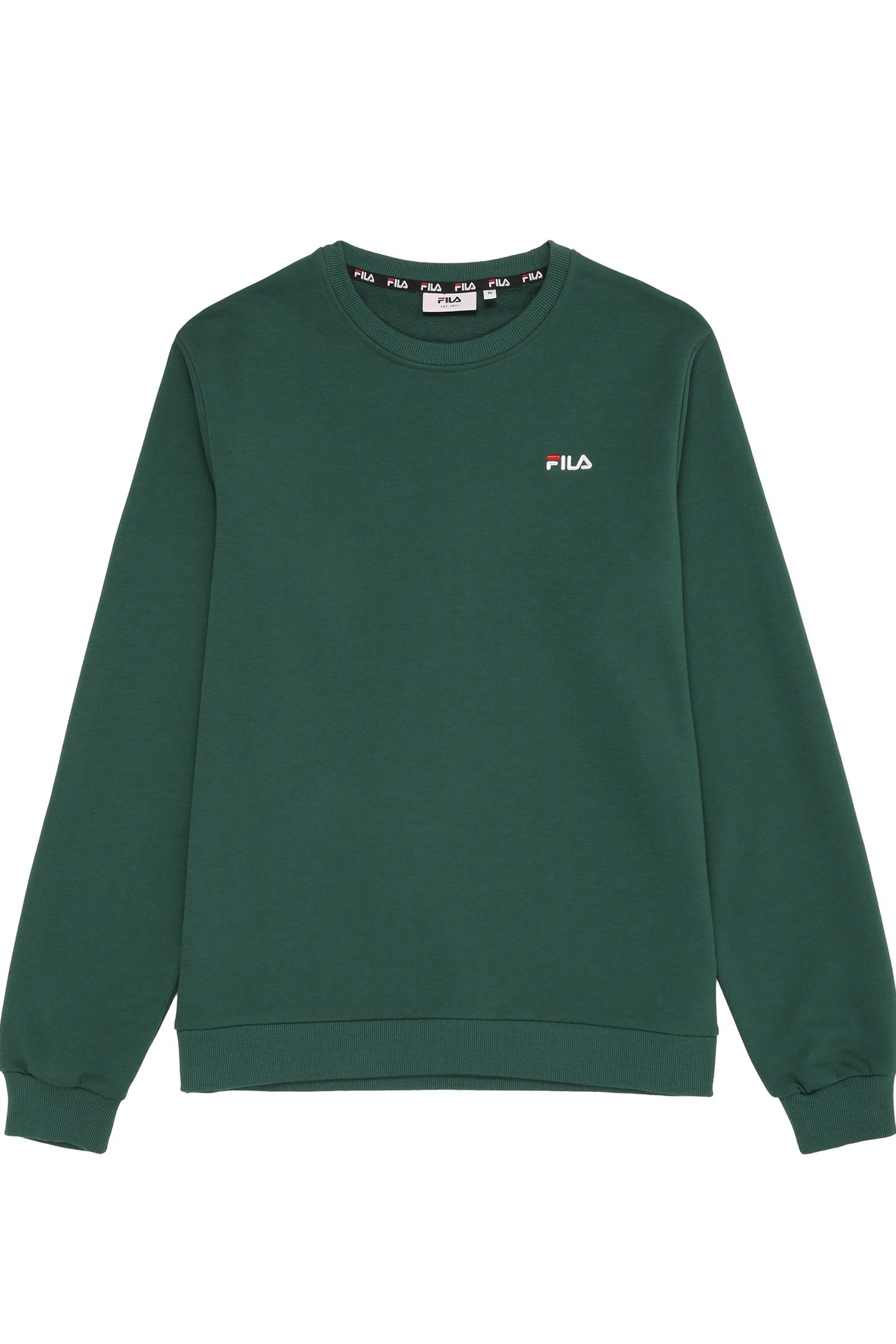 ZNIN LOGO CREW SWEAT POSY GREEN 1