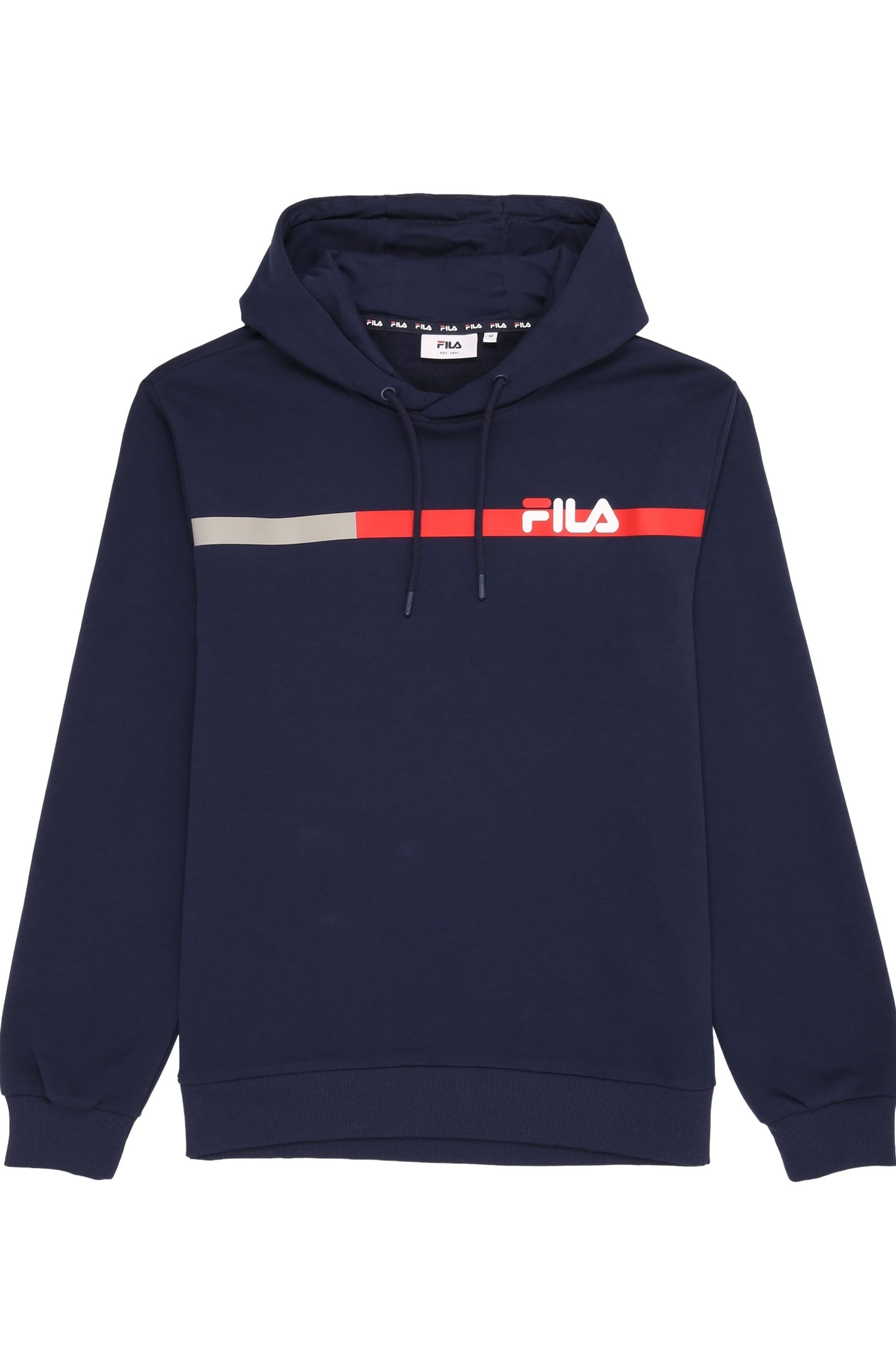 SANFORD HOODY WITH BLOCK STRIPES BLACK IRIS 1