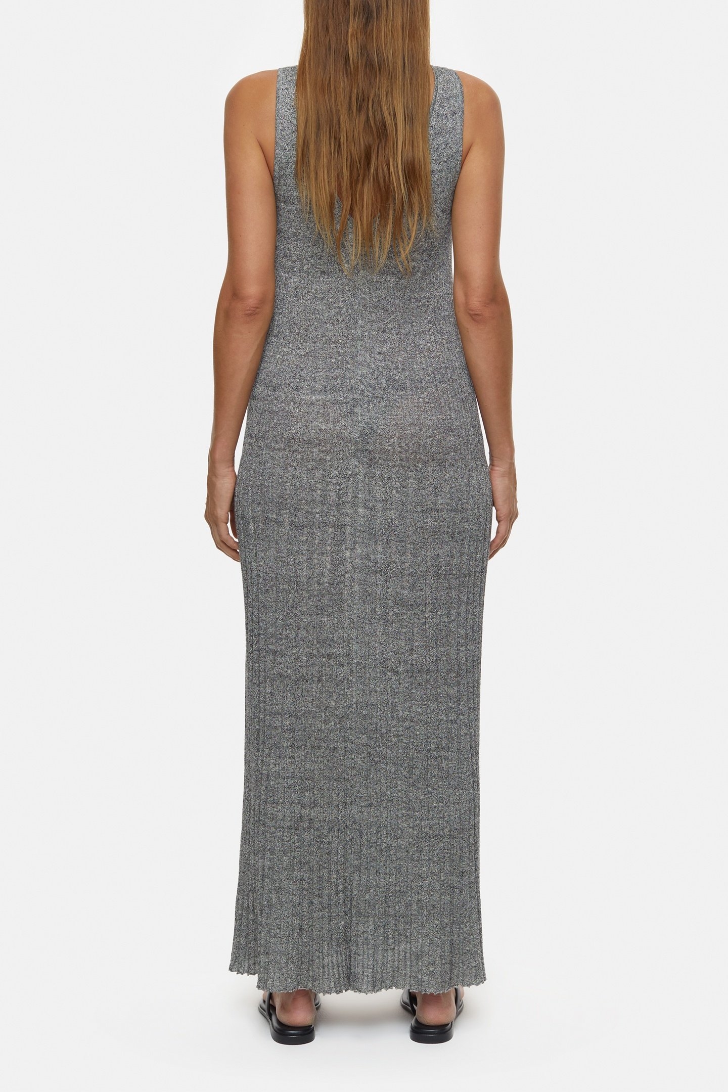 STRAP RIB DRESS BLACK 4