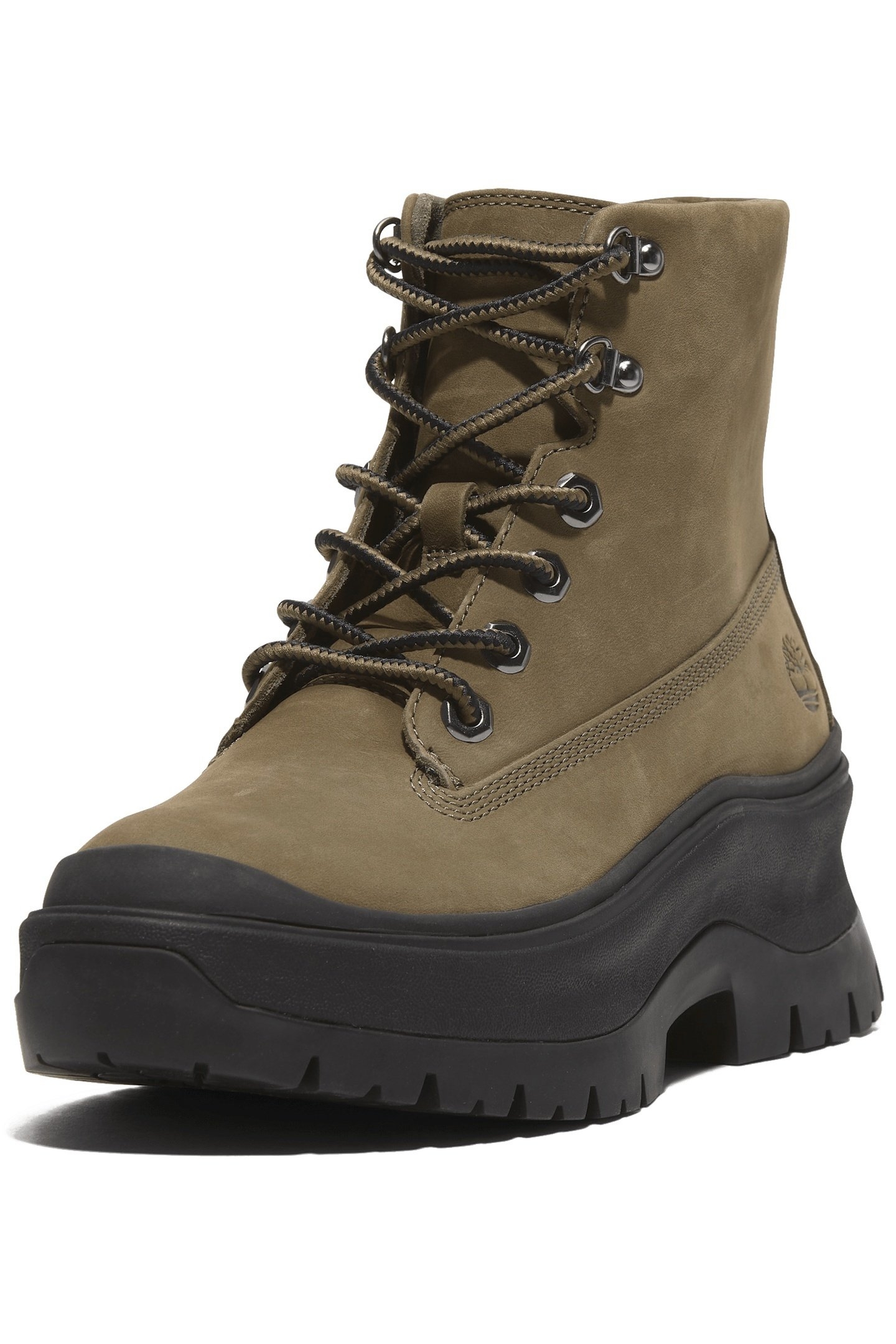 ROXIE LANE MID LACE UP BOOT OLIVE NUBUCK 1