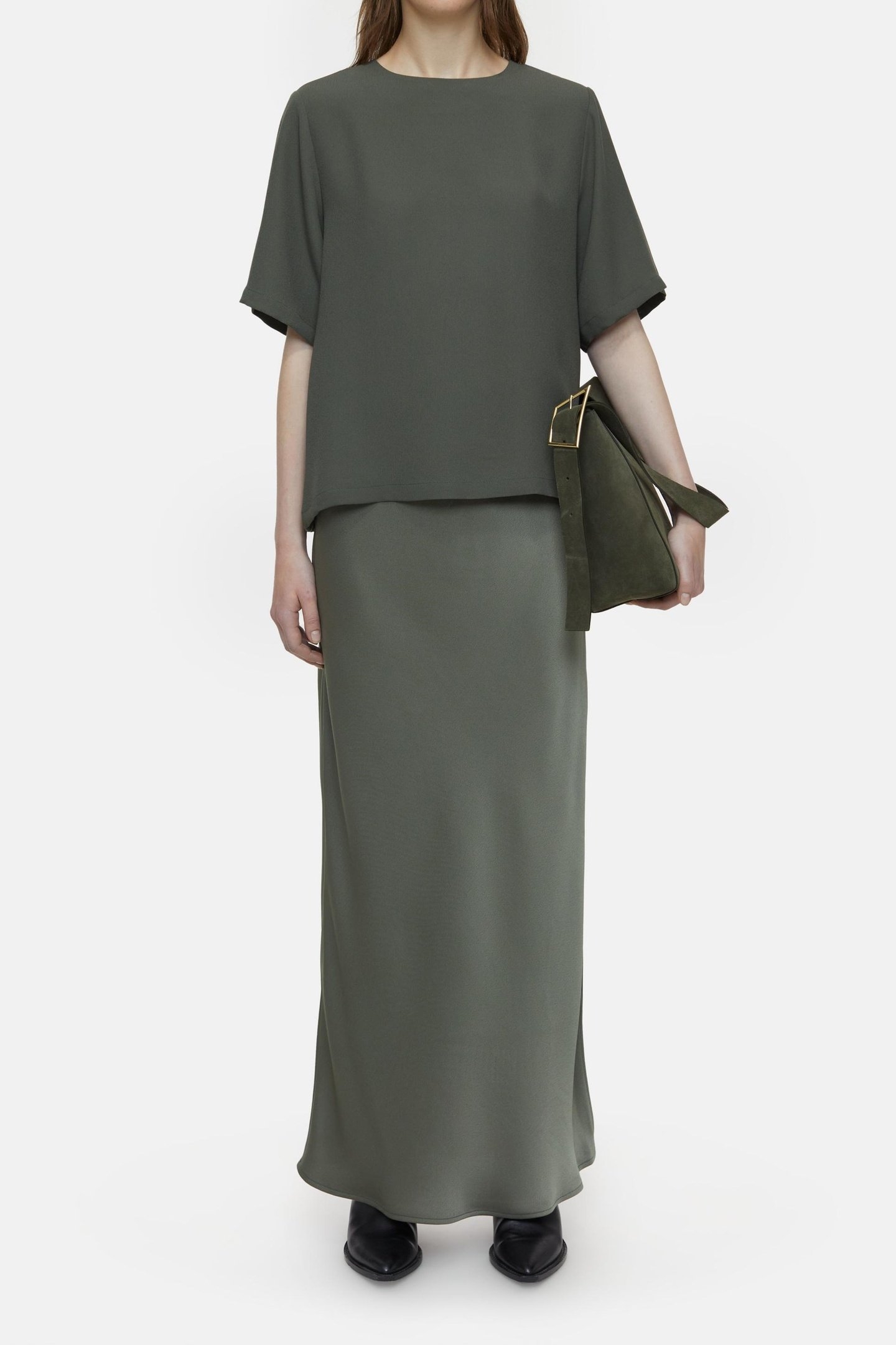 BIAS SKIRT GREEN WEED 3