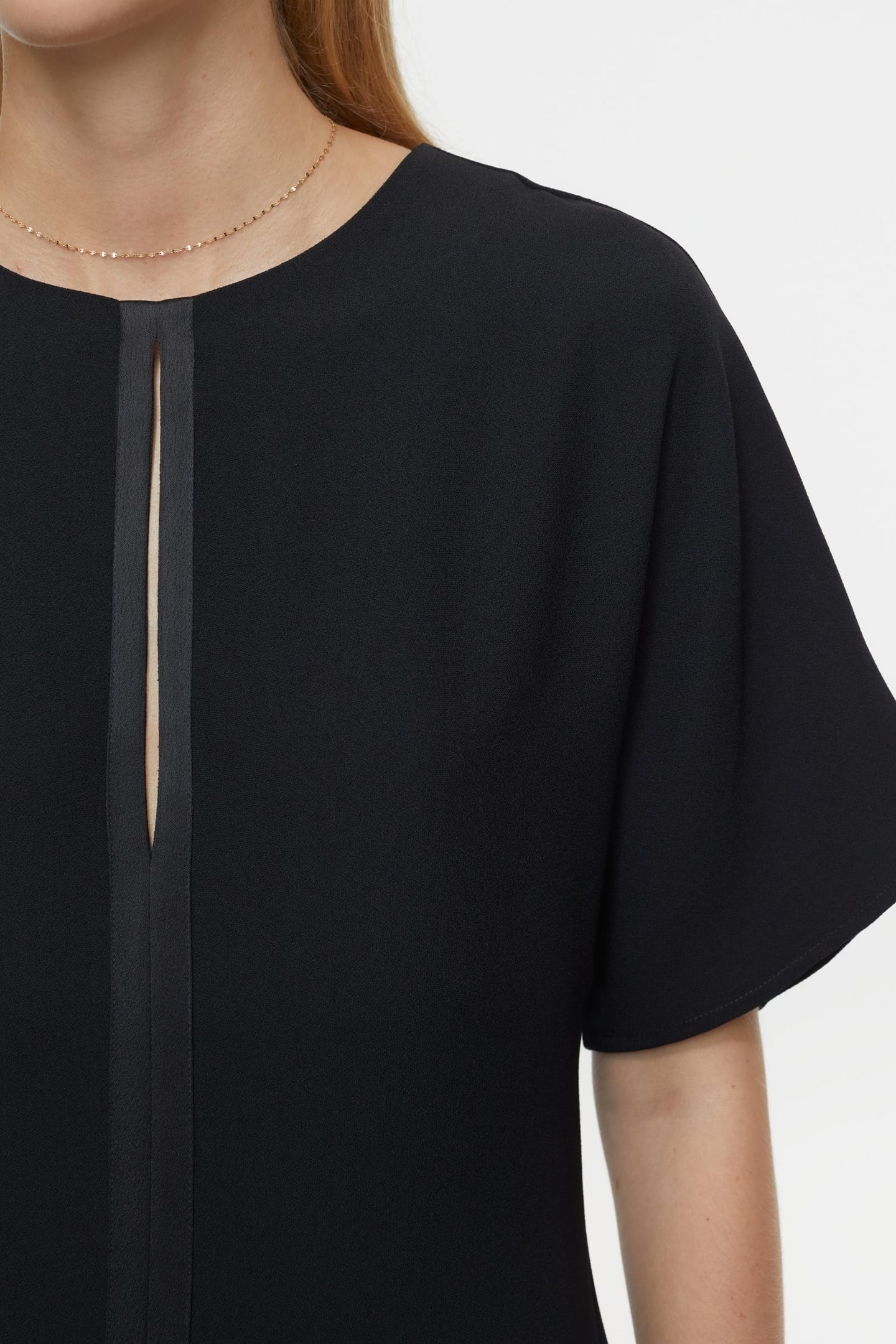 MIDI LENGTH SLEEVE DRESS BLACK 6