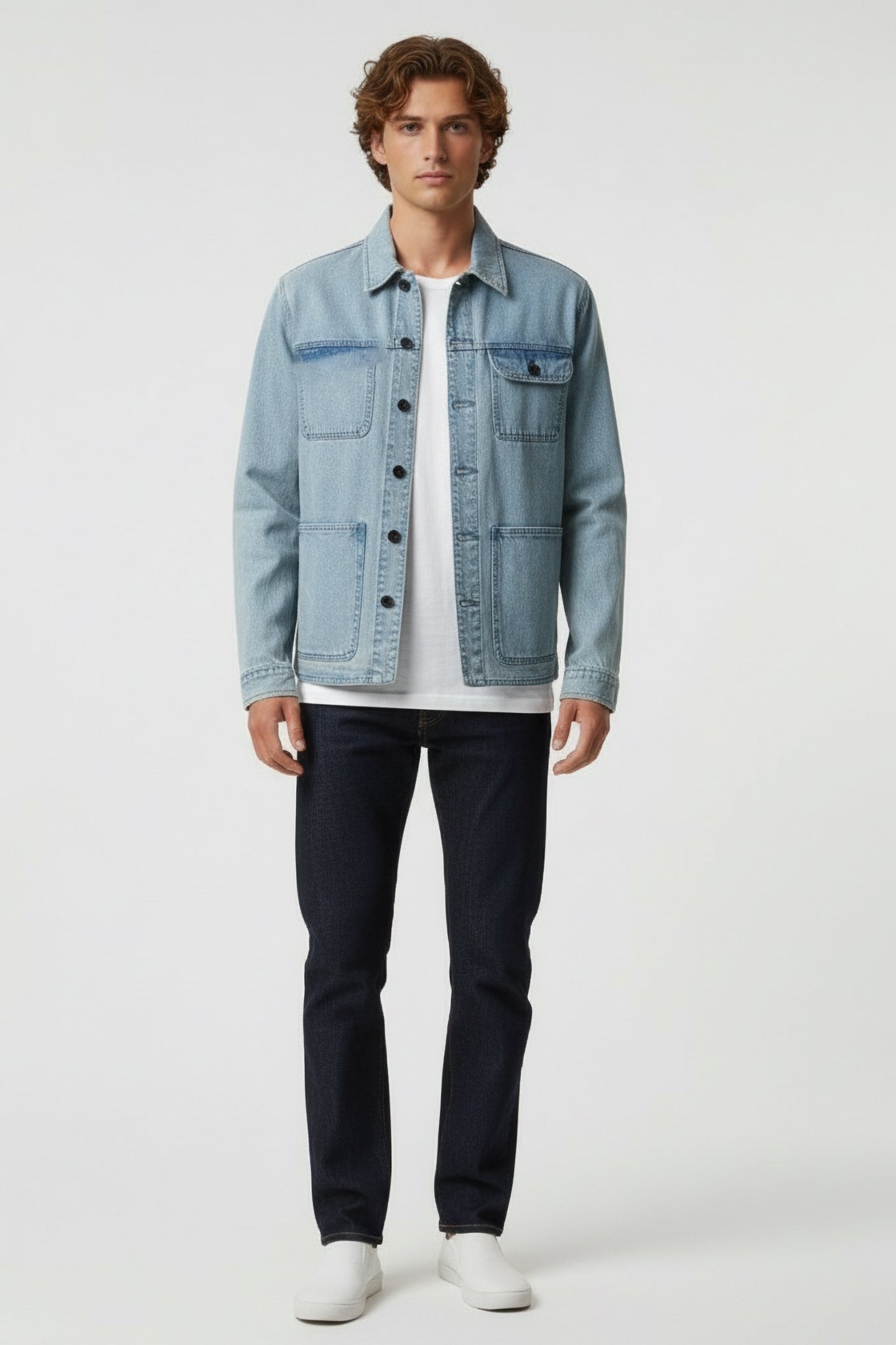 ALLECK UTILITY JACKET FADE AWAY BLUE 1