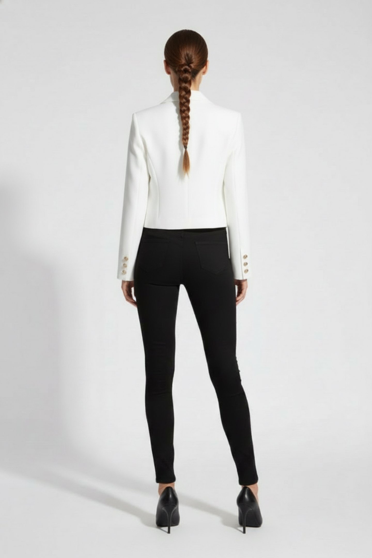 GUESS ECO ANDREE CROP BLAZER LUMINOUS WHITE 2