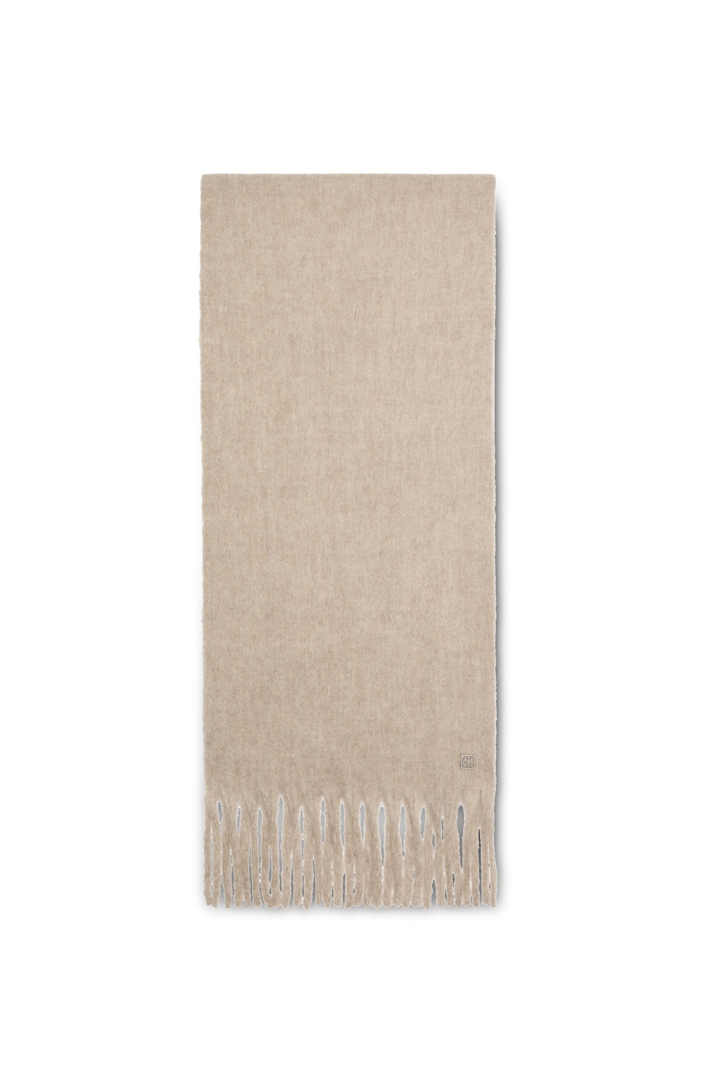 EMBLEM BRUSHED SCARF CHATEAU GRAY 1