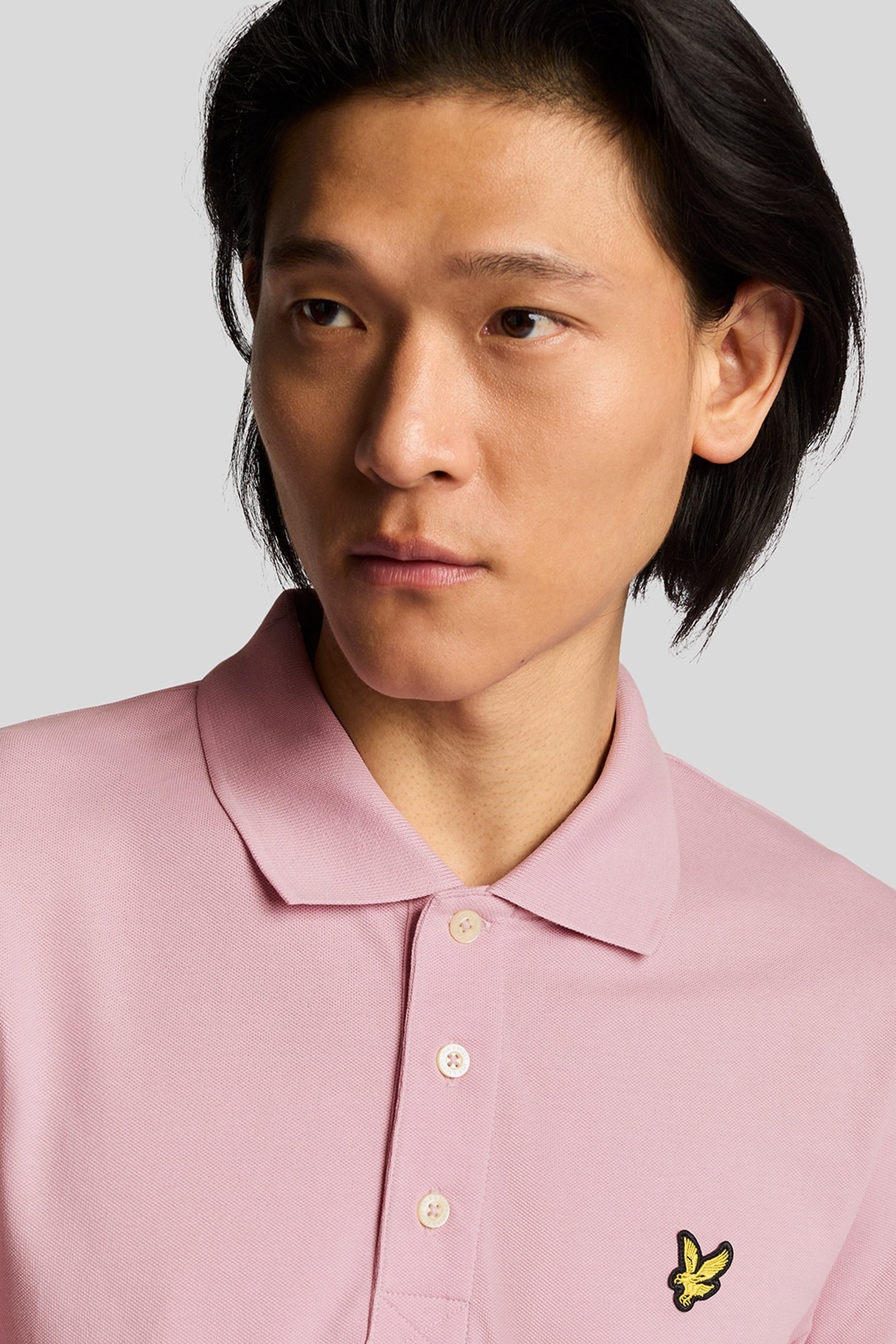 PLAIN POLO SHIRT PINK LIGHT 3