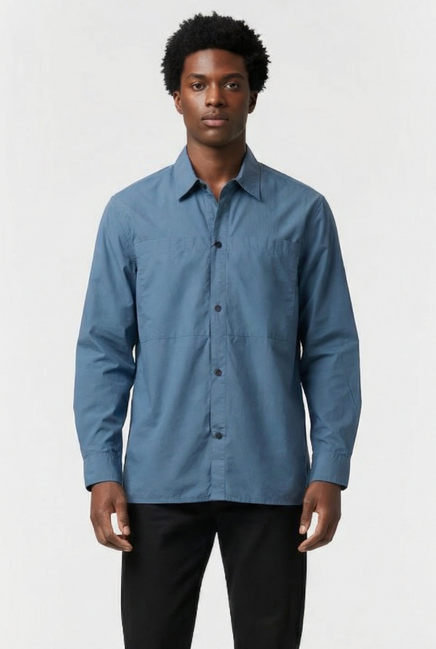 LS RIPSTOP RELAXED SHIRT BLUESTONE 1