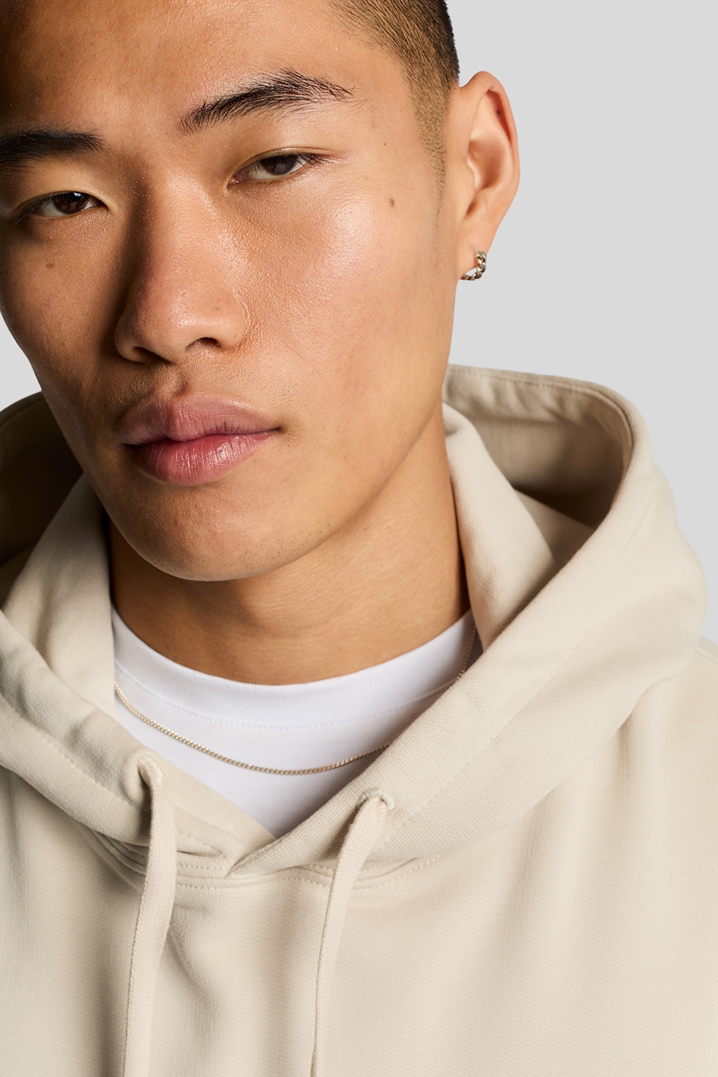 LOOPBACK EMBROIDERED HOODIE COVE/DARK NAVY 5