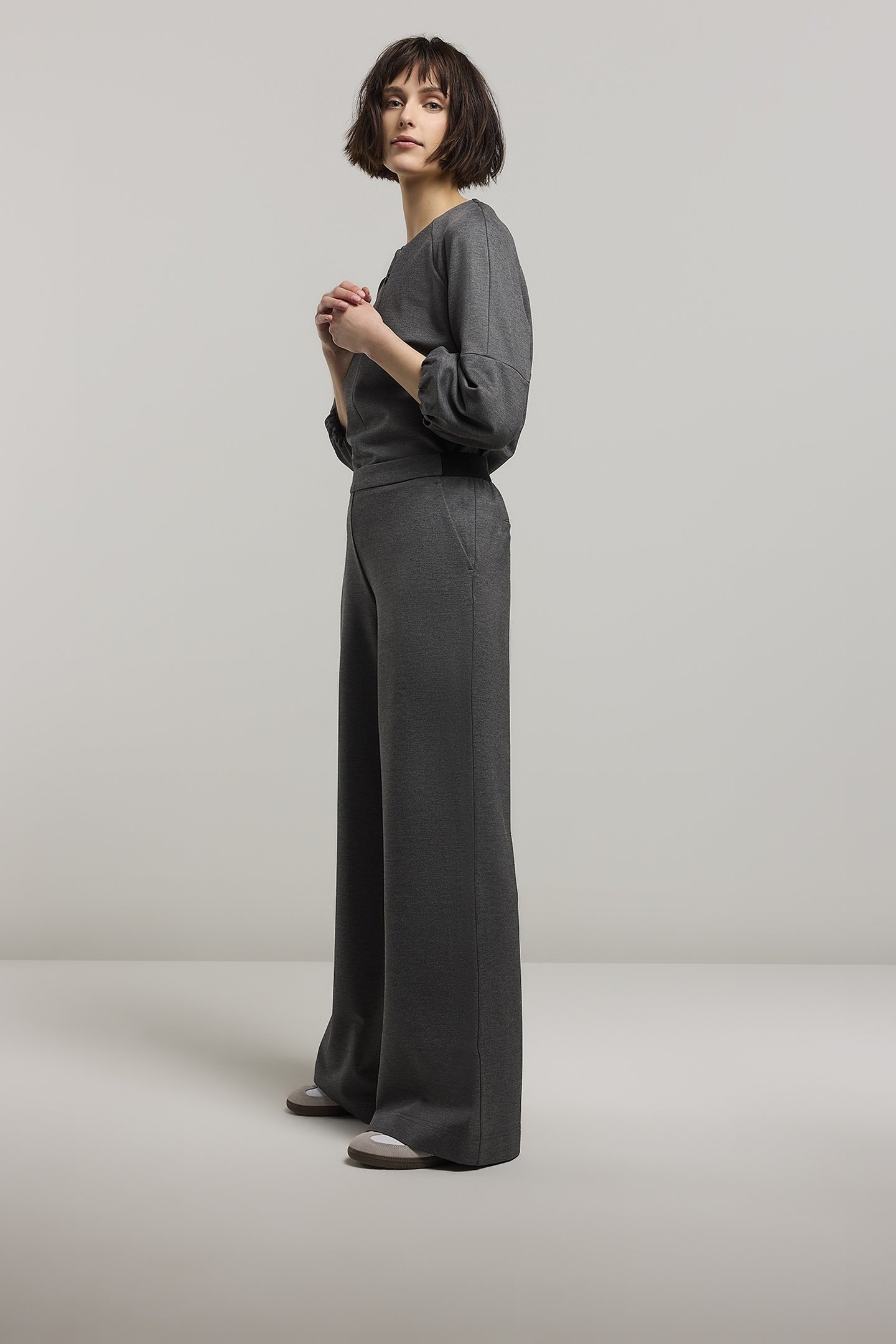 TROUSERS BOOT CUT PUNTO MILANO MID GREY 2