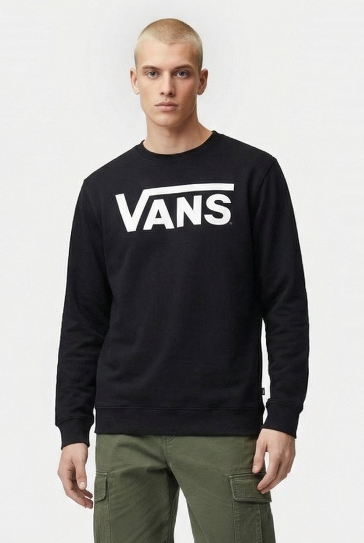 MN VANS CLASSIC CREW II BLACK/WHITE 1