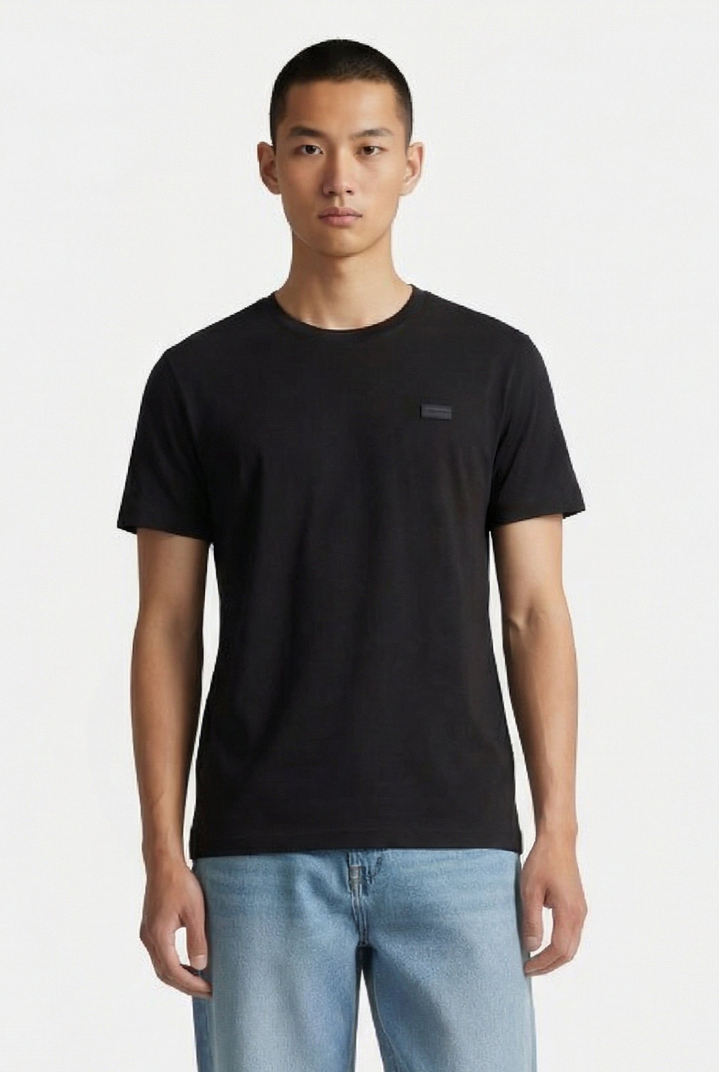 SMOOTH COTTON T-SHIR CK BLACK 1