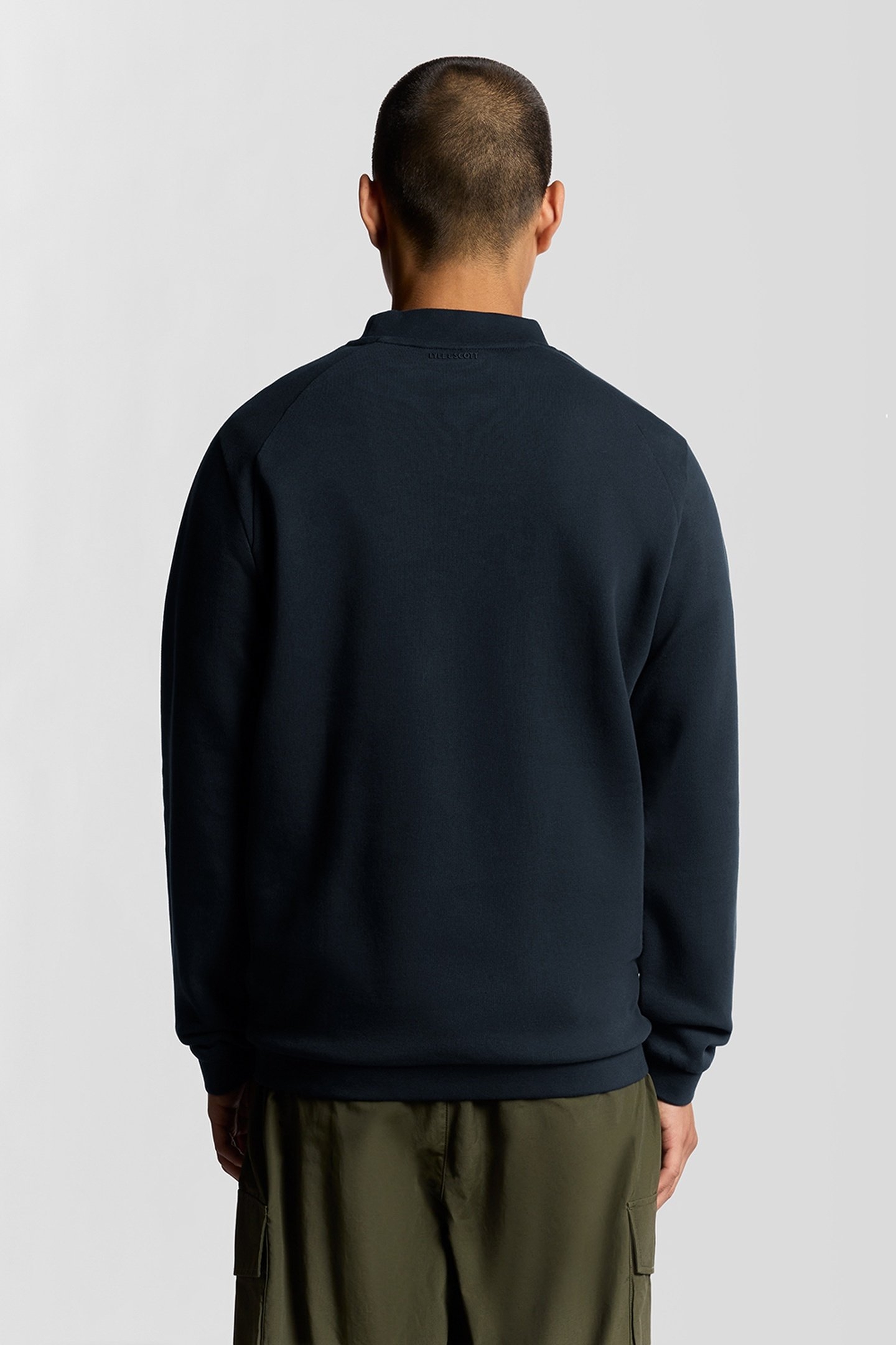 HALF RAGLAN CREW NECK SWEATSHIRT DARK NAVY 2