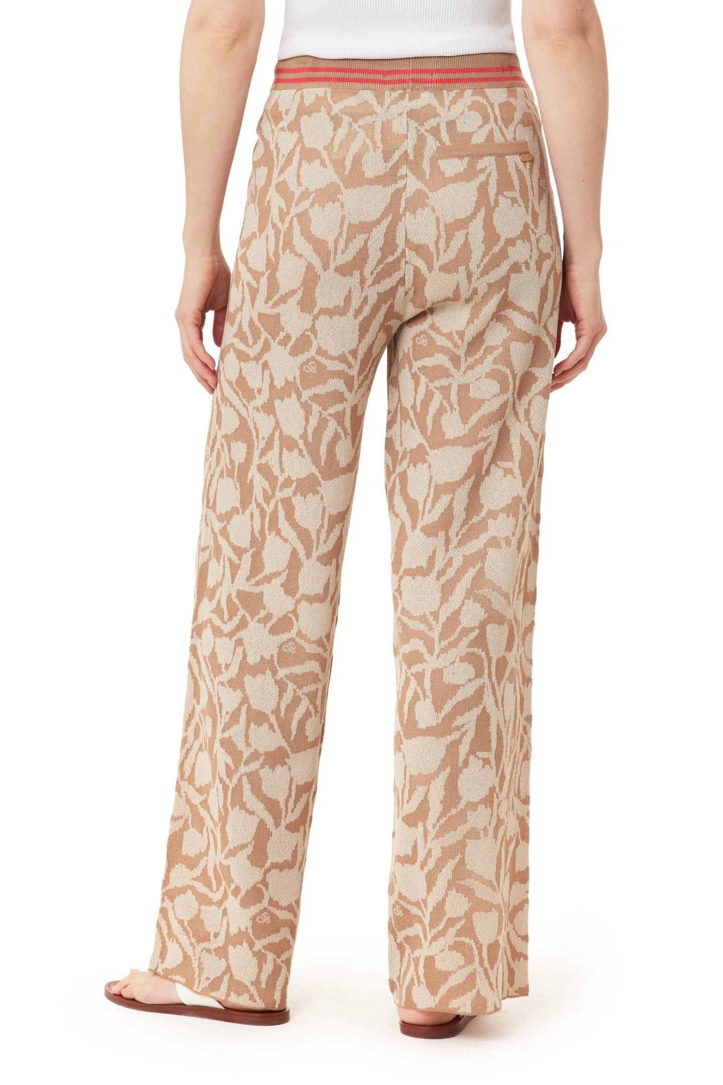 DRAWSTRING PANT OATMEAL HEATHER TULIPS 4