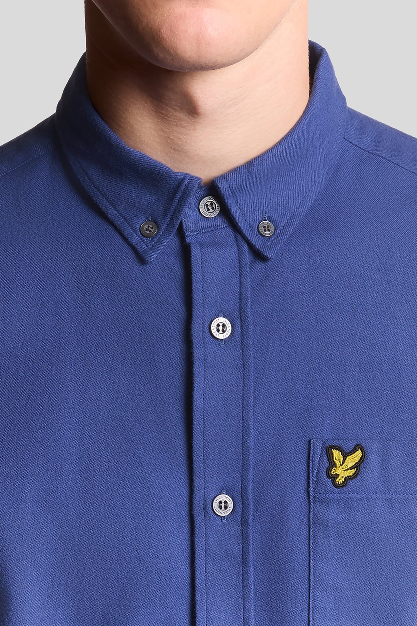 PLAIN FLANNEL SHIRT TWILIGHT 6