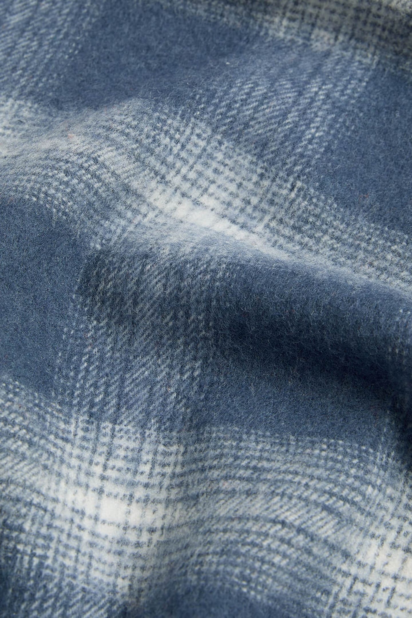 CHECK LAMBSWOOL SCARF NIGHT SKY/WHITE 2