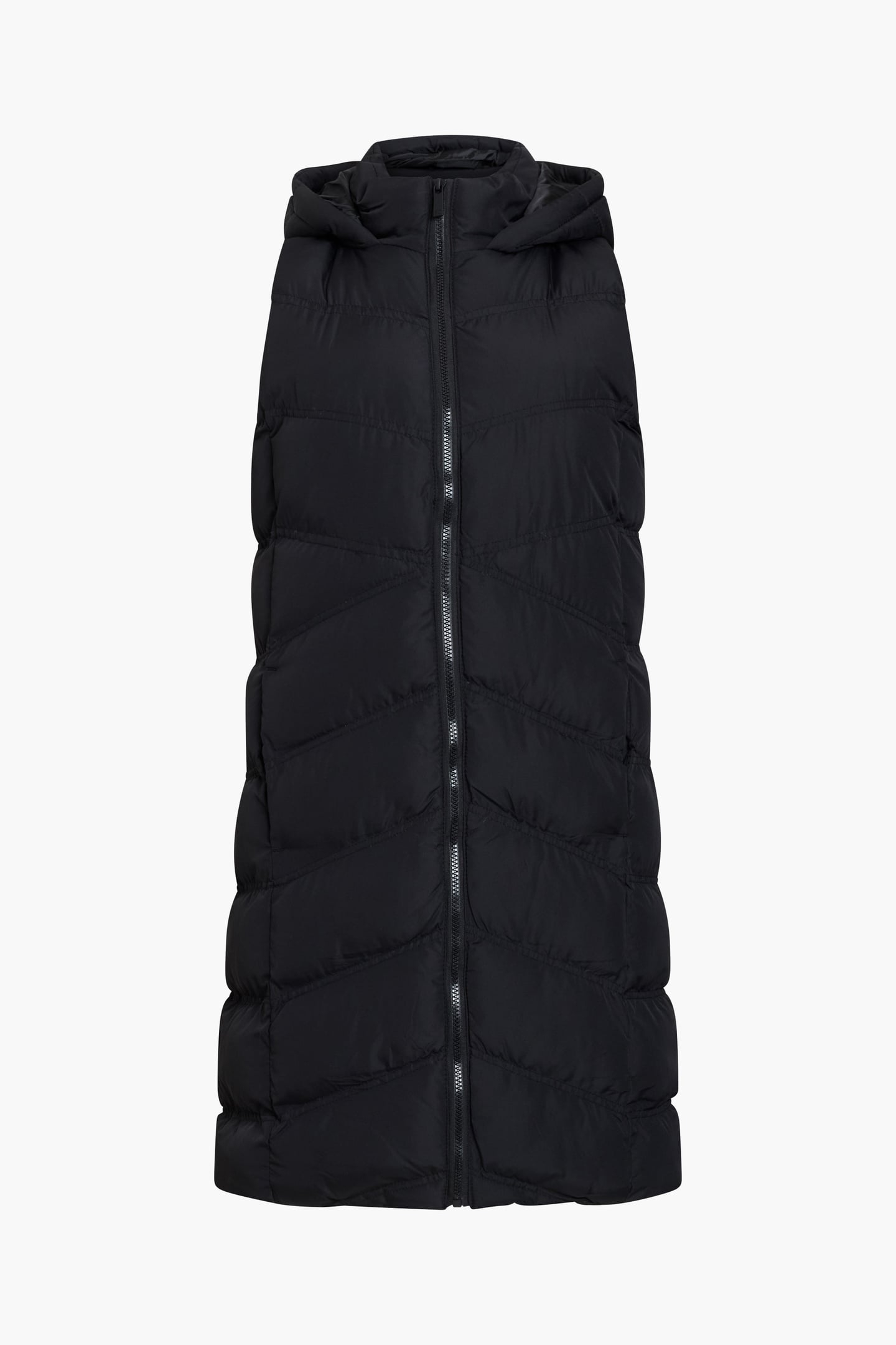 GILET ROW HOOD MID BLACK 1