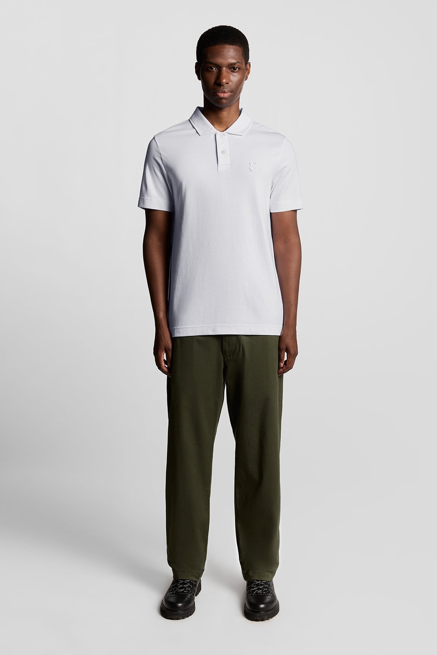 INTERLOCK POLO SHIRT WHITE 2