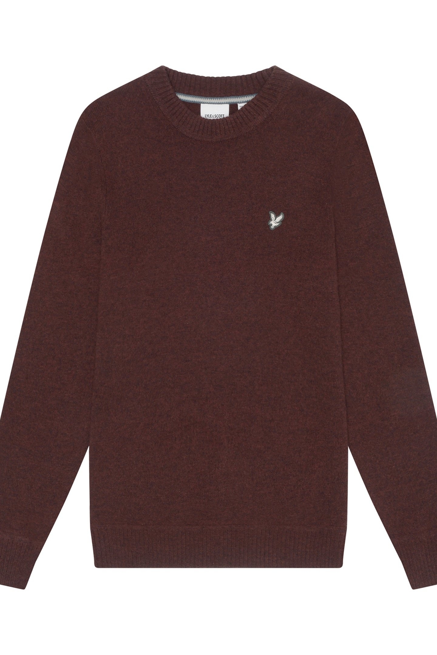 LAMBSWOOL CREW NECK JUMPER RUBBER RED 4