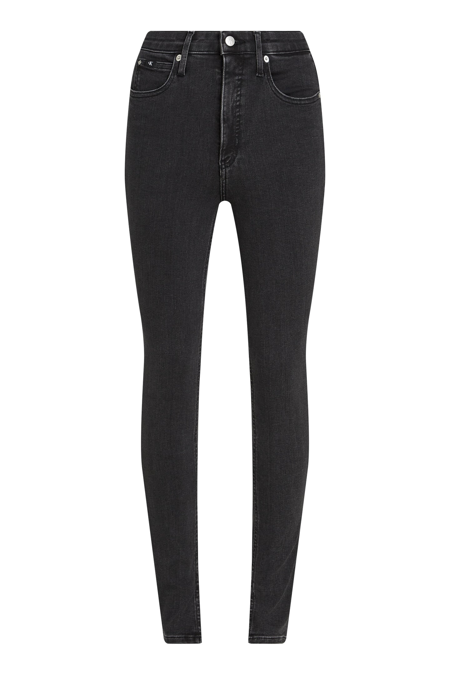 HIGH RISE SKINNY JEANS DENIM BLACK 6