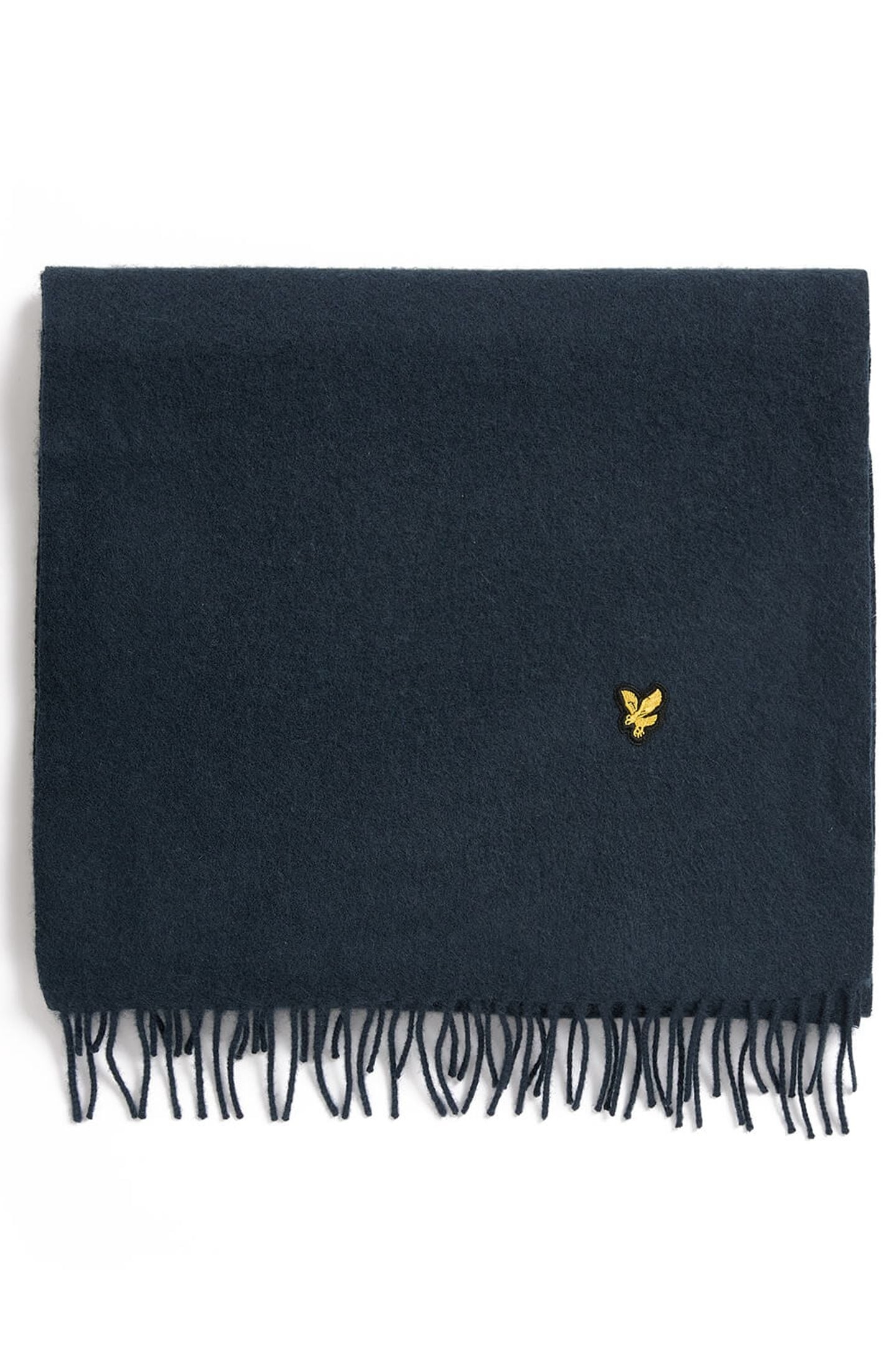 PLAIN LAMBSWOOL SCARF DARK NAVY 1