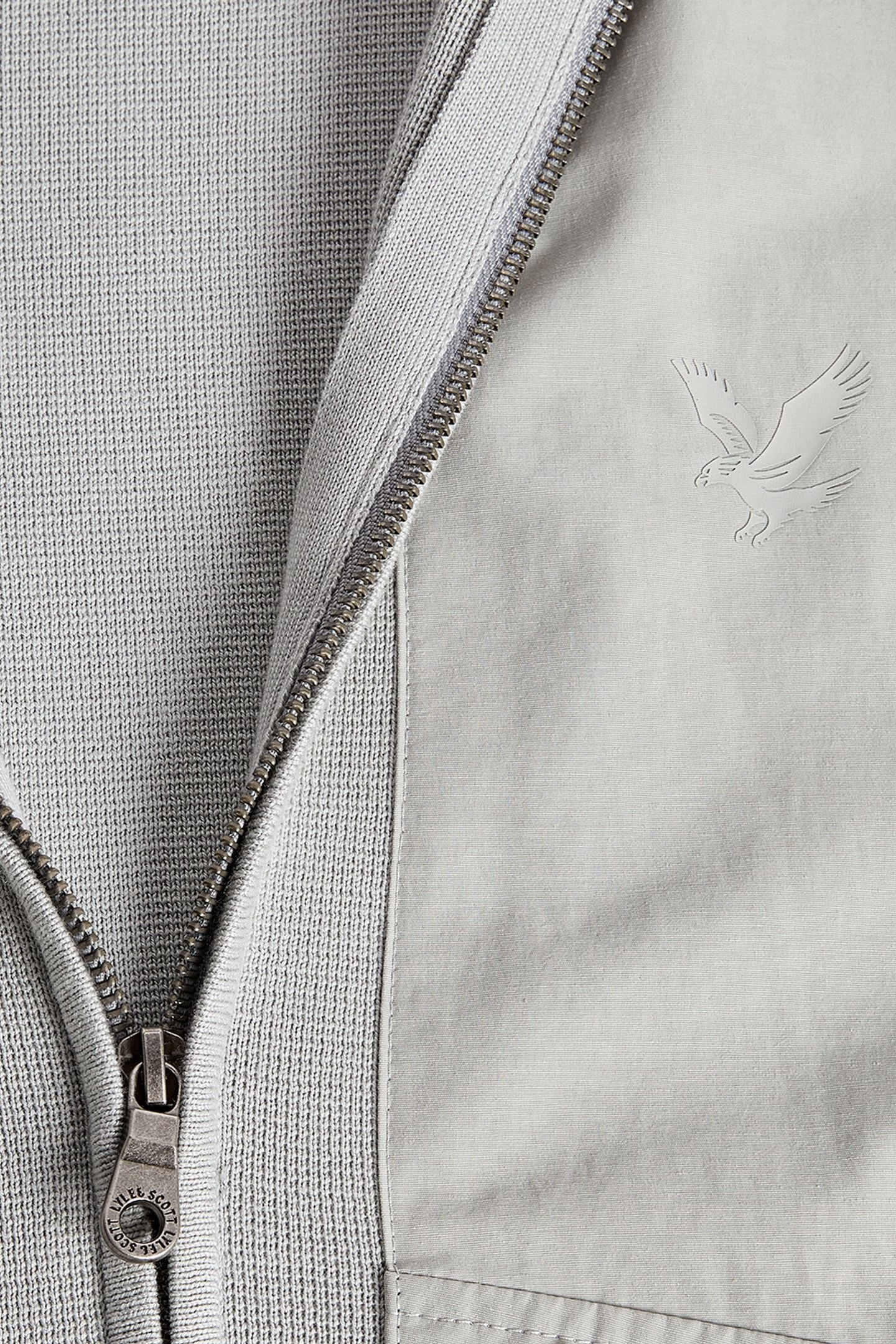 MILANO HYBRID FULL ZIP KNITTED JACKET GREY MIRAGE 6