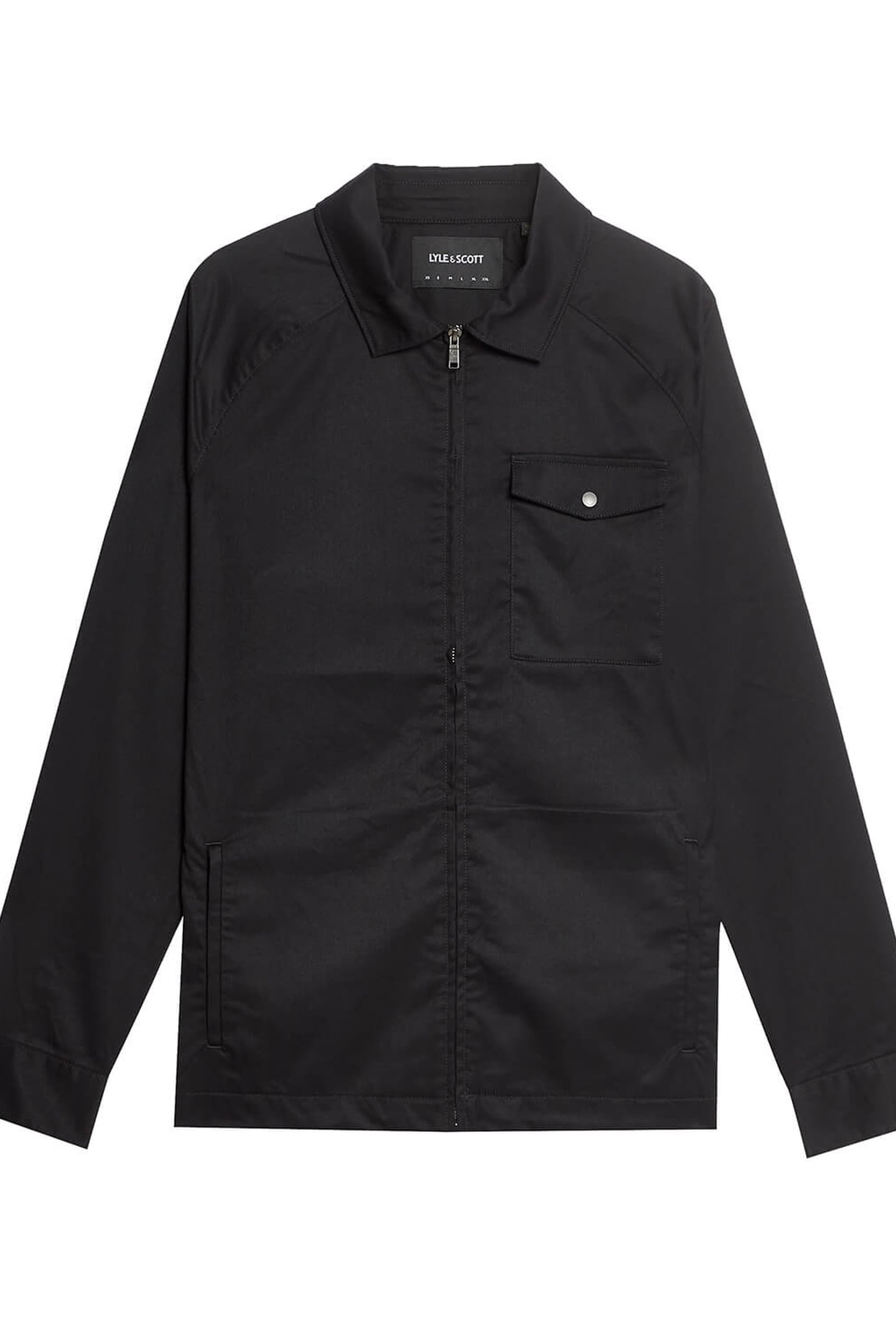 TAILORED ZIP THROUGH OVERSHIRT JET BLACK 4