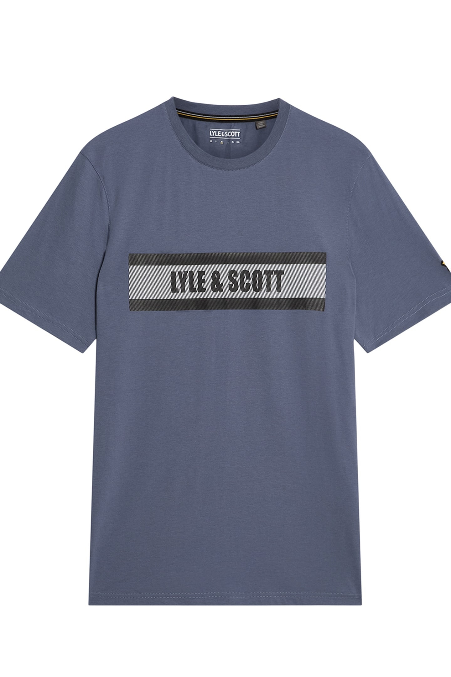 STRIPE LOGO GRAPHIC T-SHIRT STEEL INDIGO 4