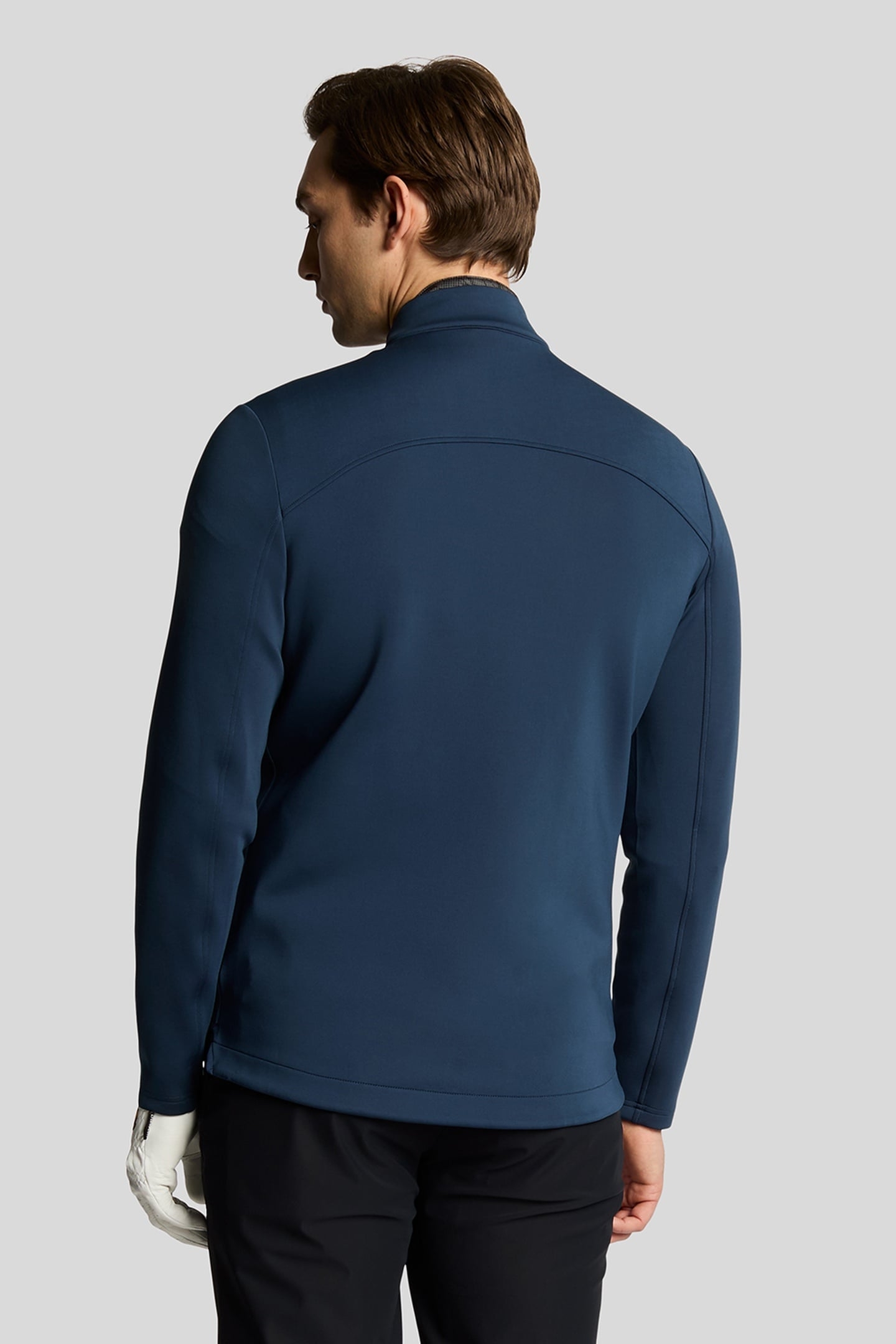HYBRID QUILTED FULL ZIP GOLF JACKET RYDER BLUE 3