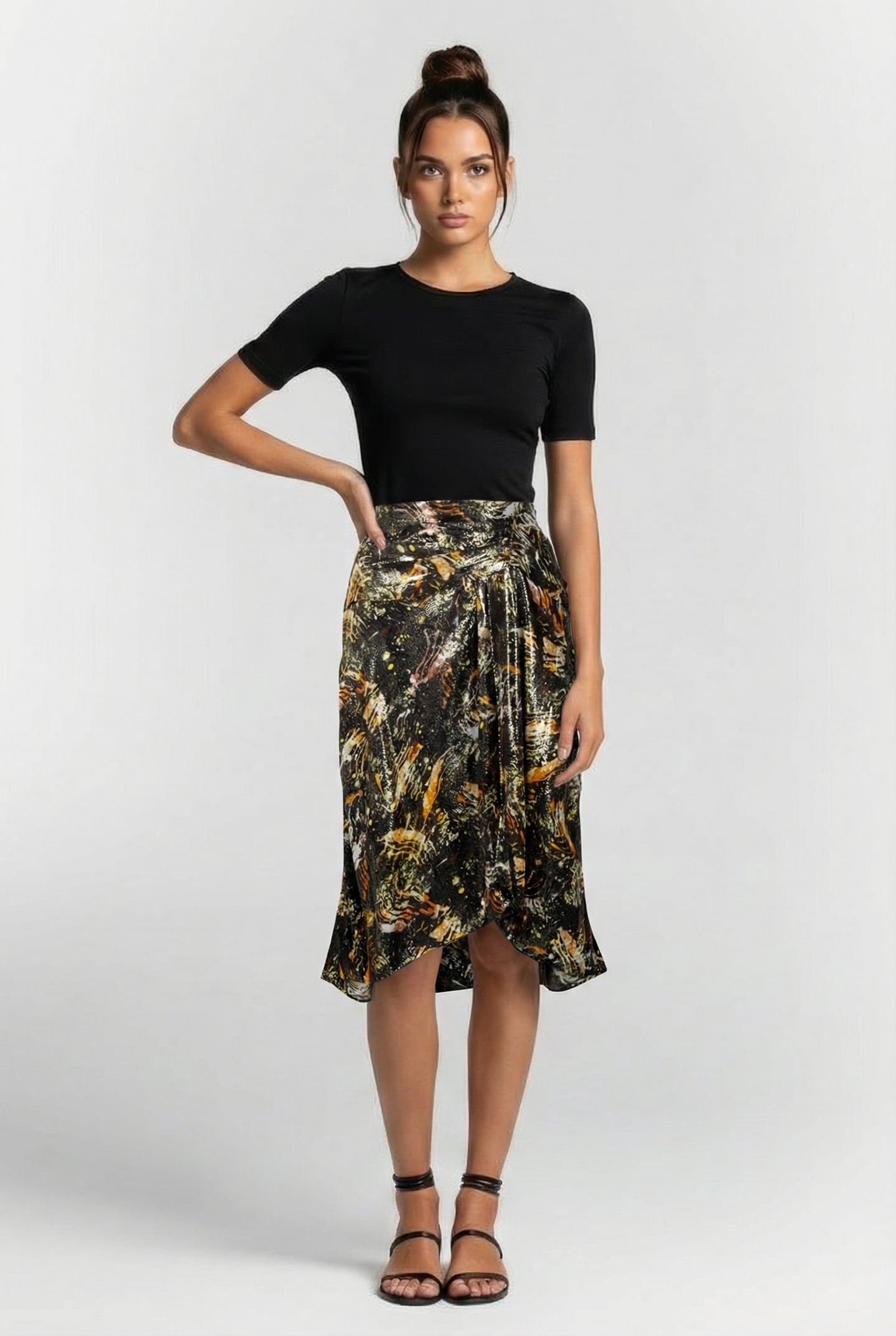 KUZMA SKIRT BLACK/GOLD 1