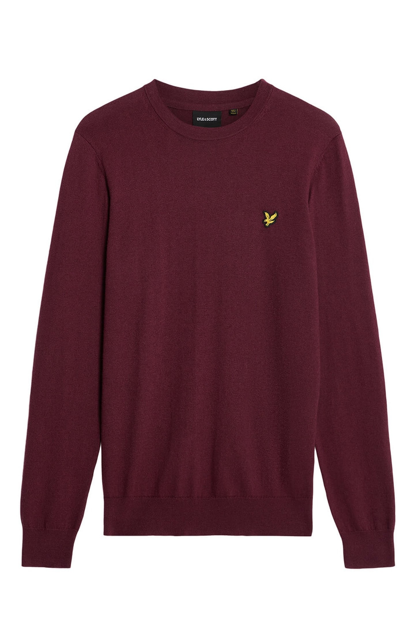 COTTON MERINO CREW NECK JUMPER PORT 4