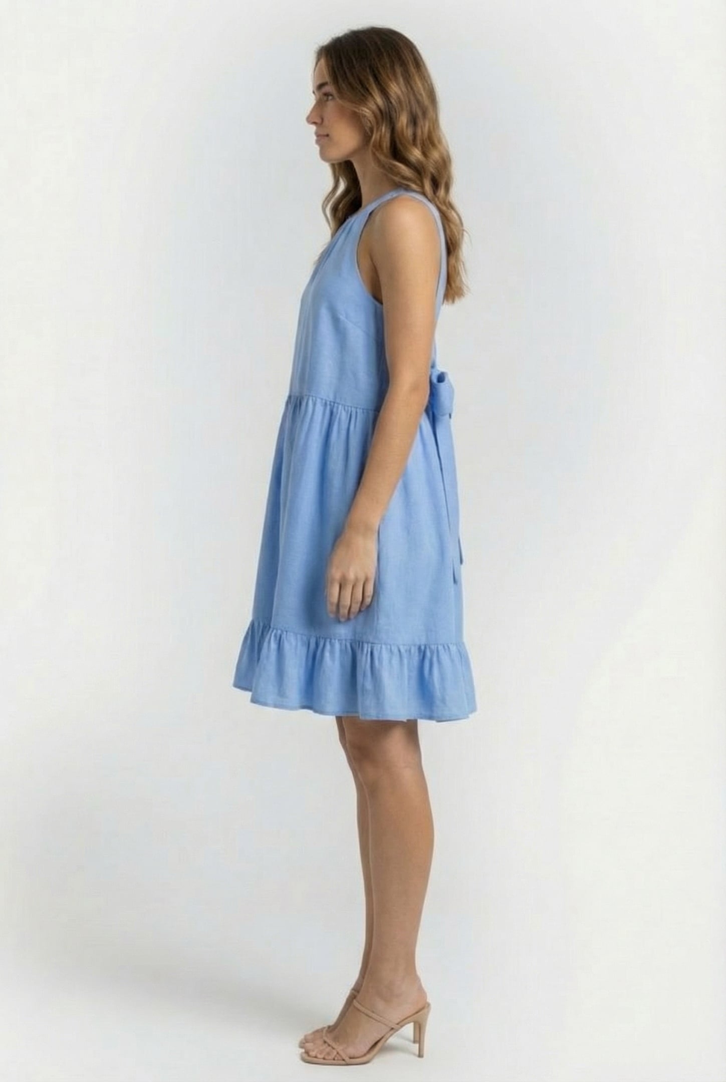 HOLLAND TIERED DRESSS CORNFLOWER BLUE 3