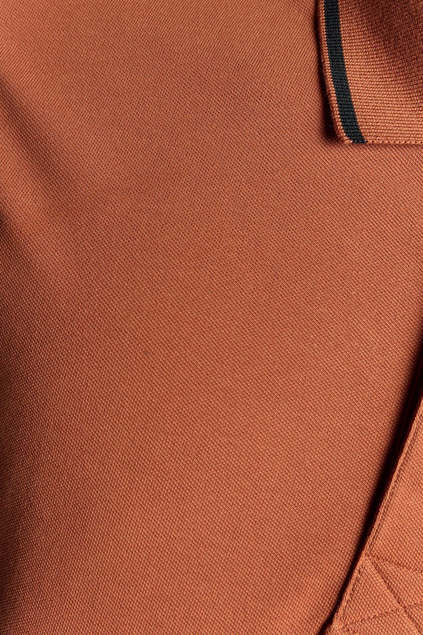 TIPPED POLO SHIRT BRICK/DARK NAVY 3