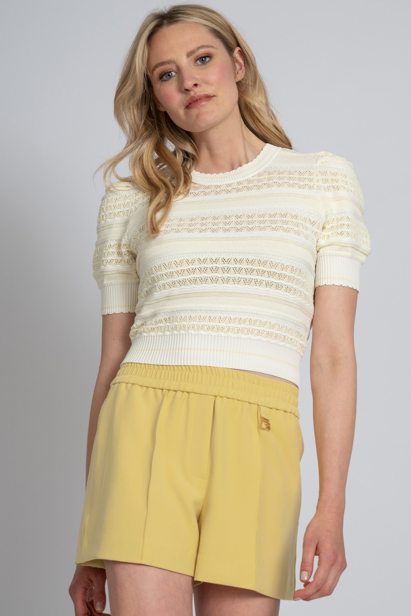 GWENN SHORTS MISTED YELLOW 1