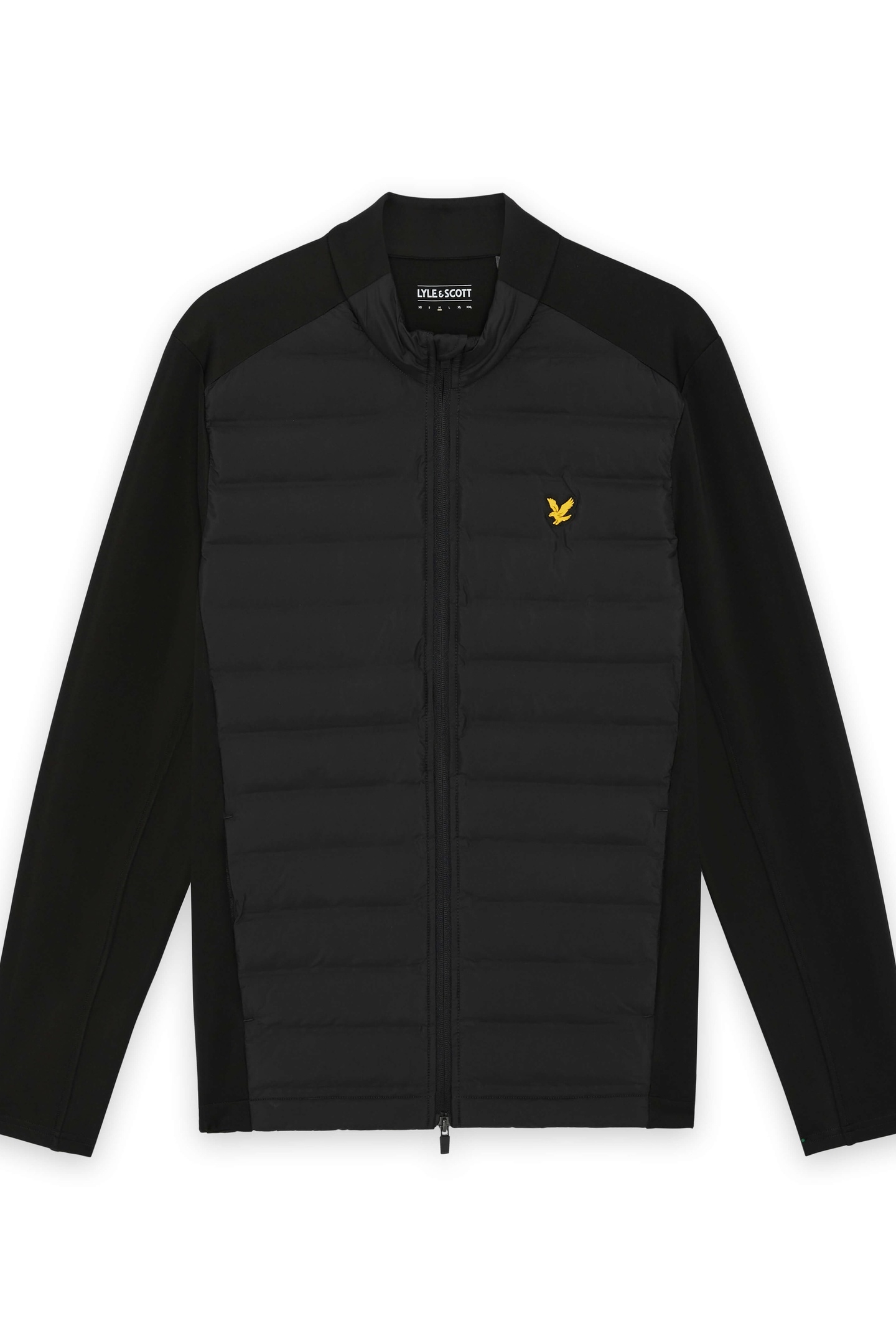 HYBRID QUILTED FULL ZIP GOLF JACKET JET BLACK 4